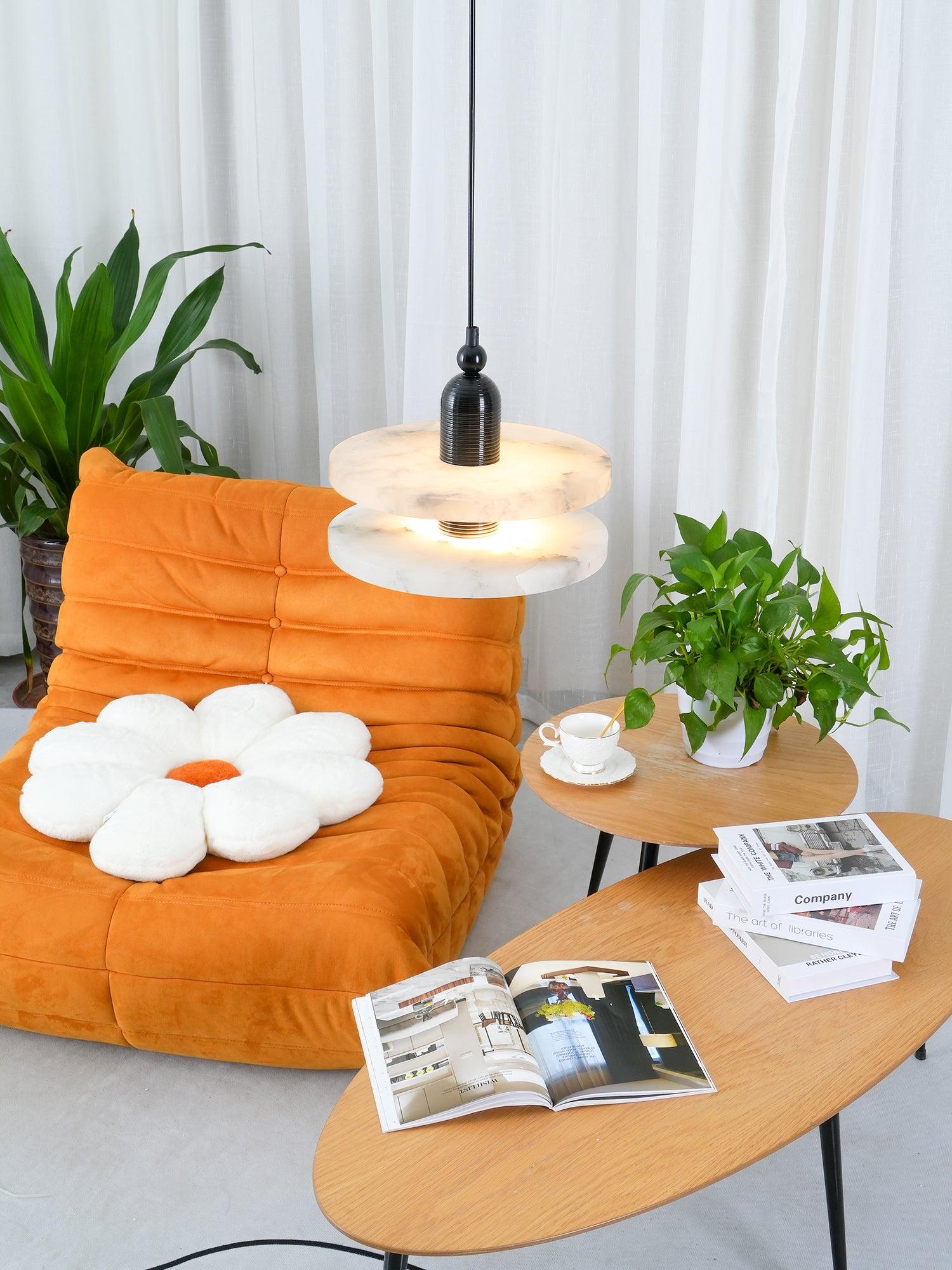 Goose White Alabaster Copper Pendant Lamp - Letslighting