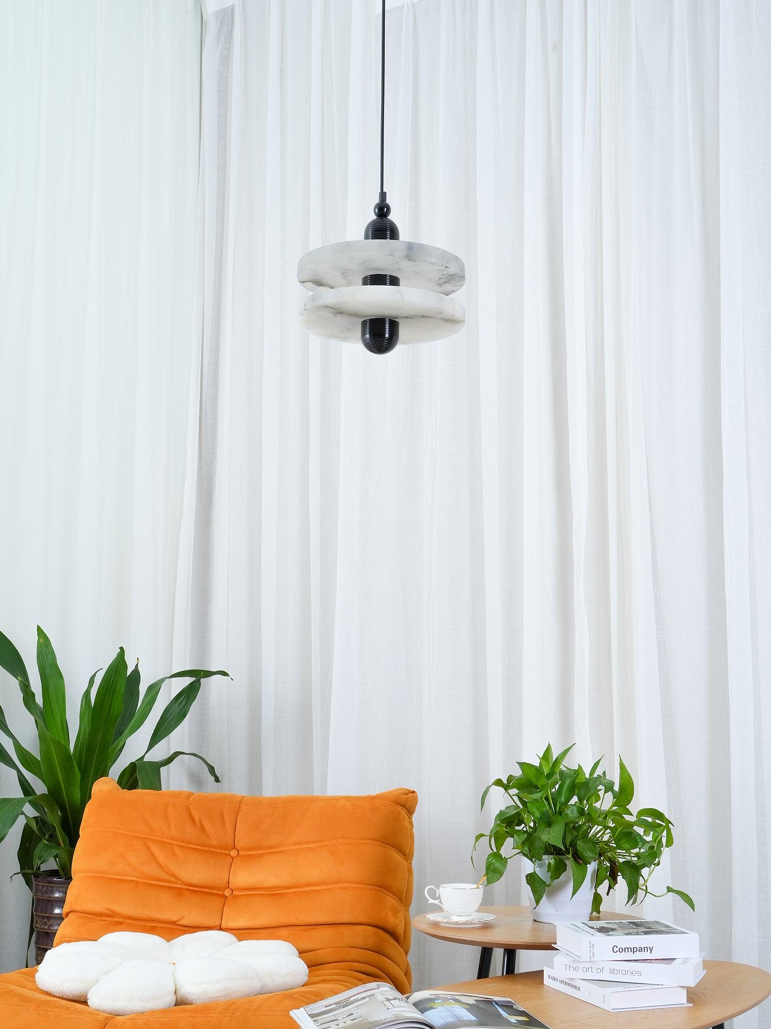 Goose White Alabaster Copper Pendant Lamp - Letslighting