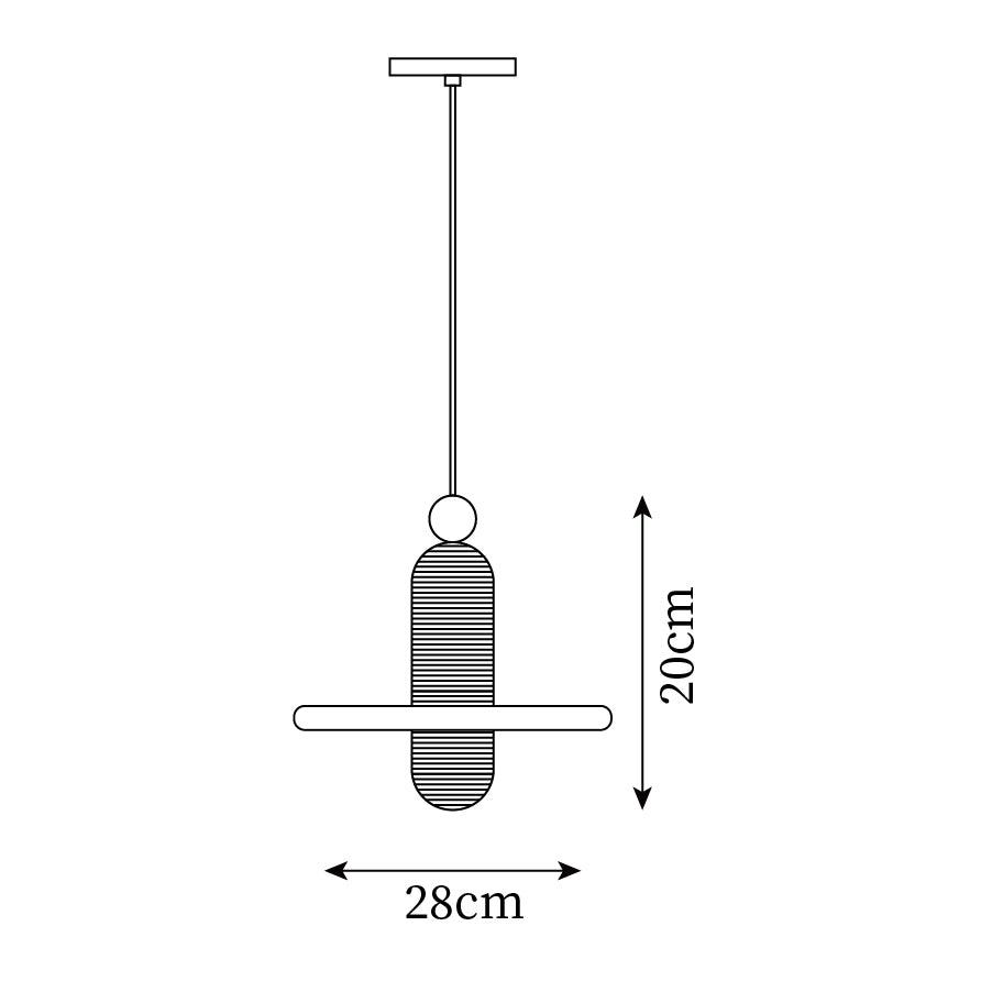 Goose White Alabaster Copper Pendant Lamp - Letslighting