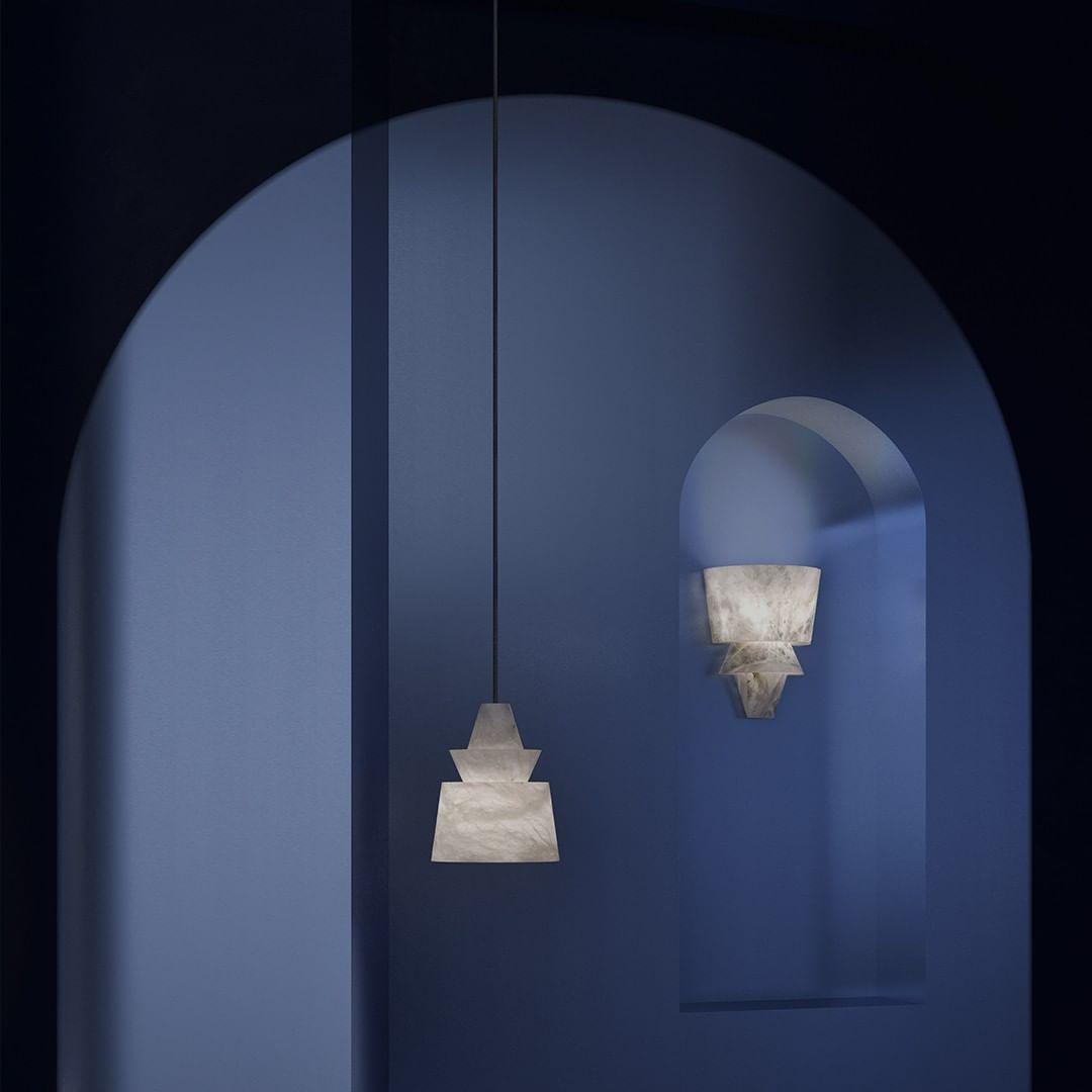 Curineth Minimalist Alabaster Pendant Light - Neutralighting