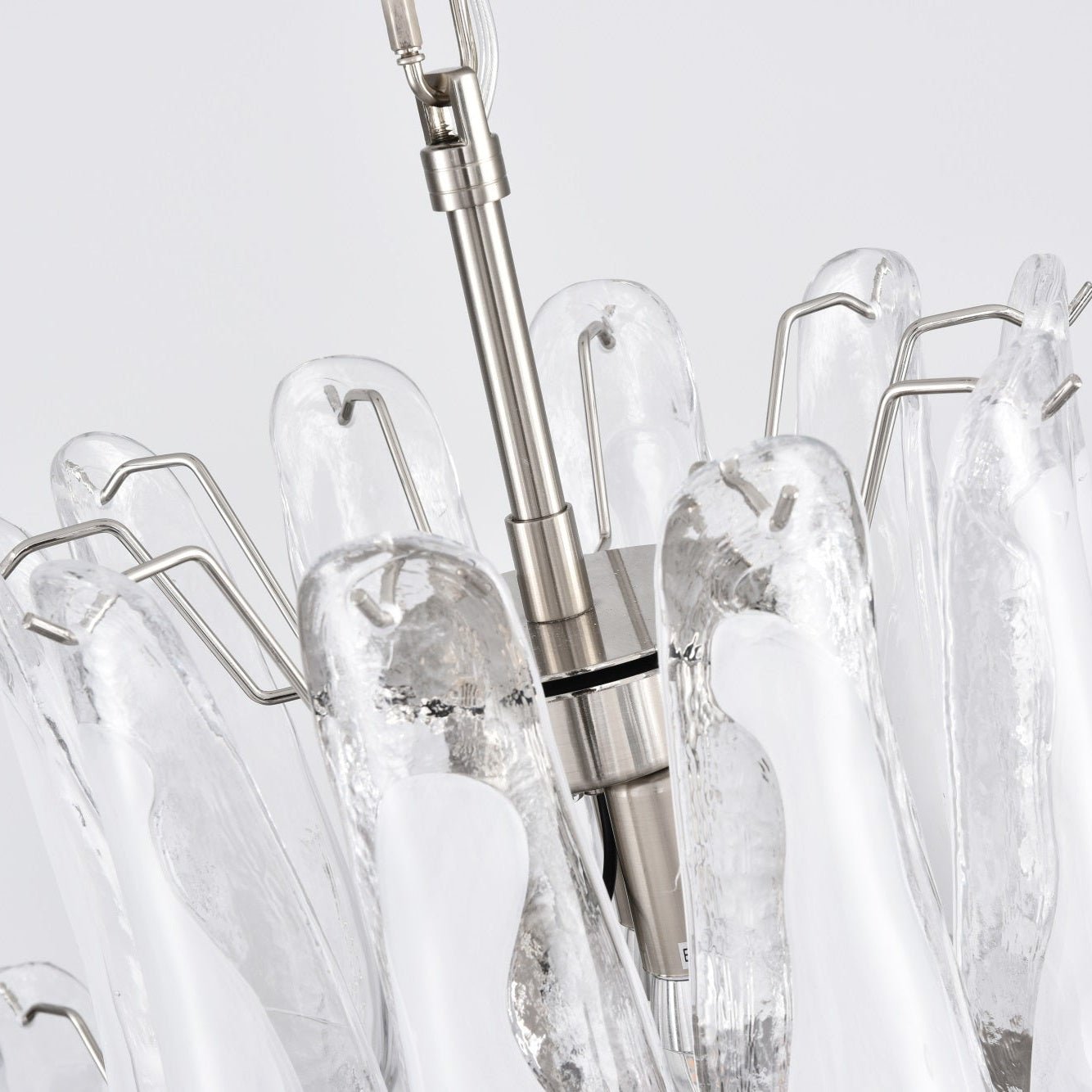 Aurora Chandelier White Cloud Glass Petals - Neutralighting