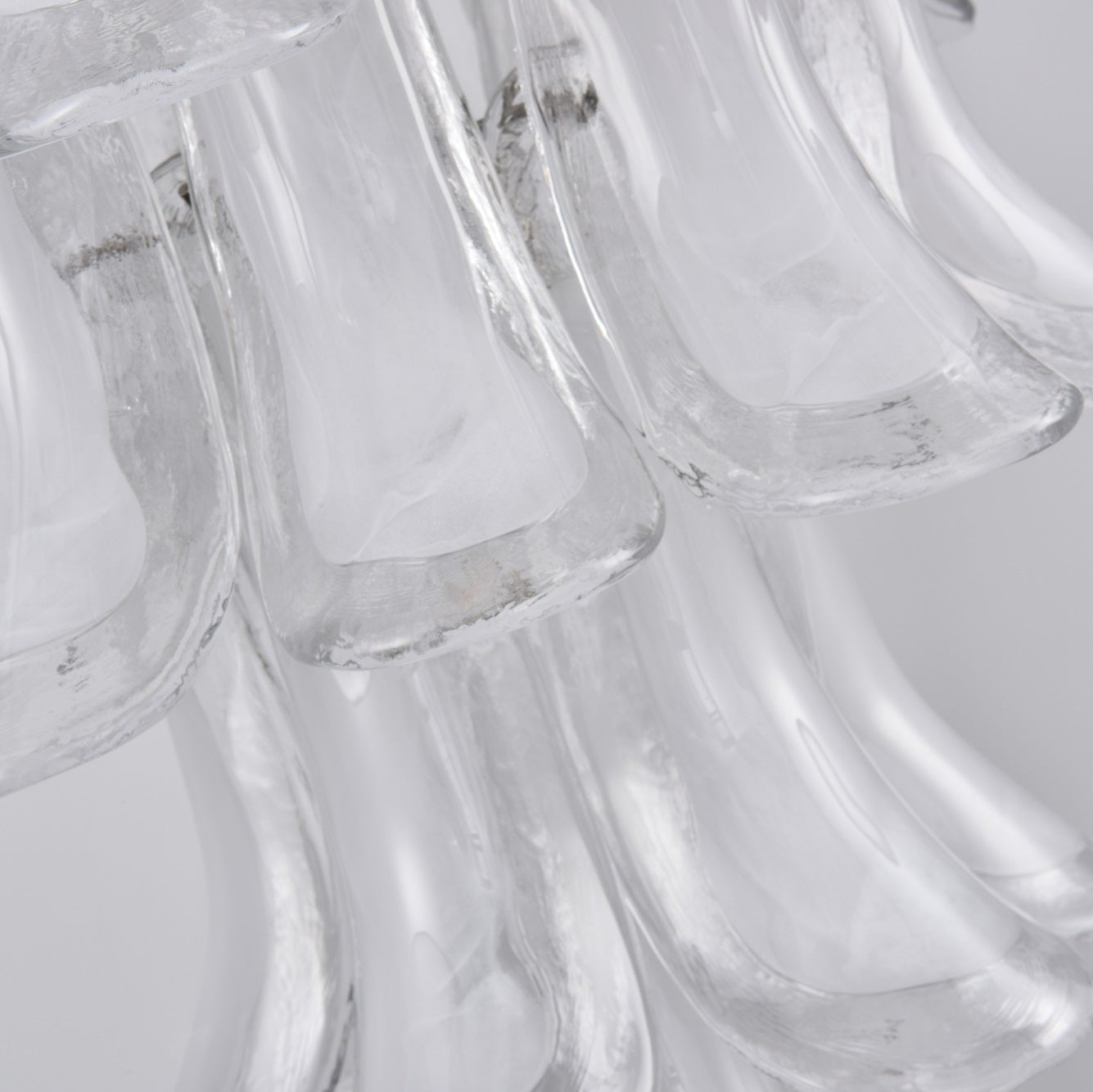 Aurora Chandelier White Cloud Glass Petals - Neutralighting