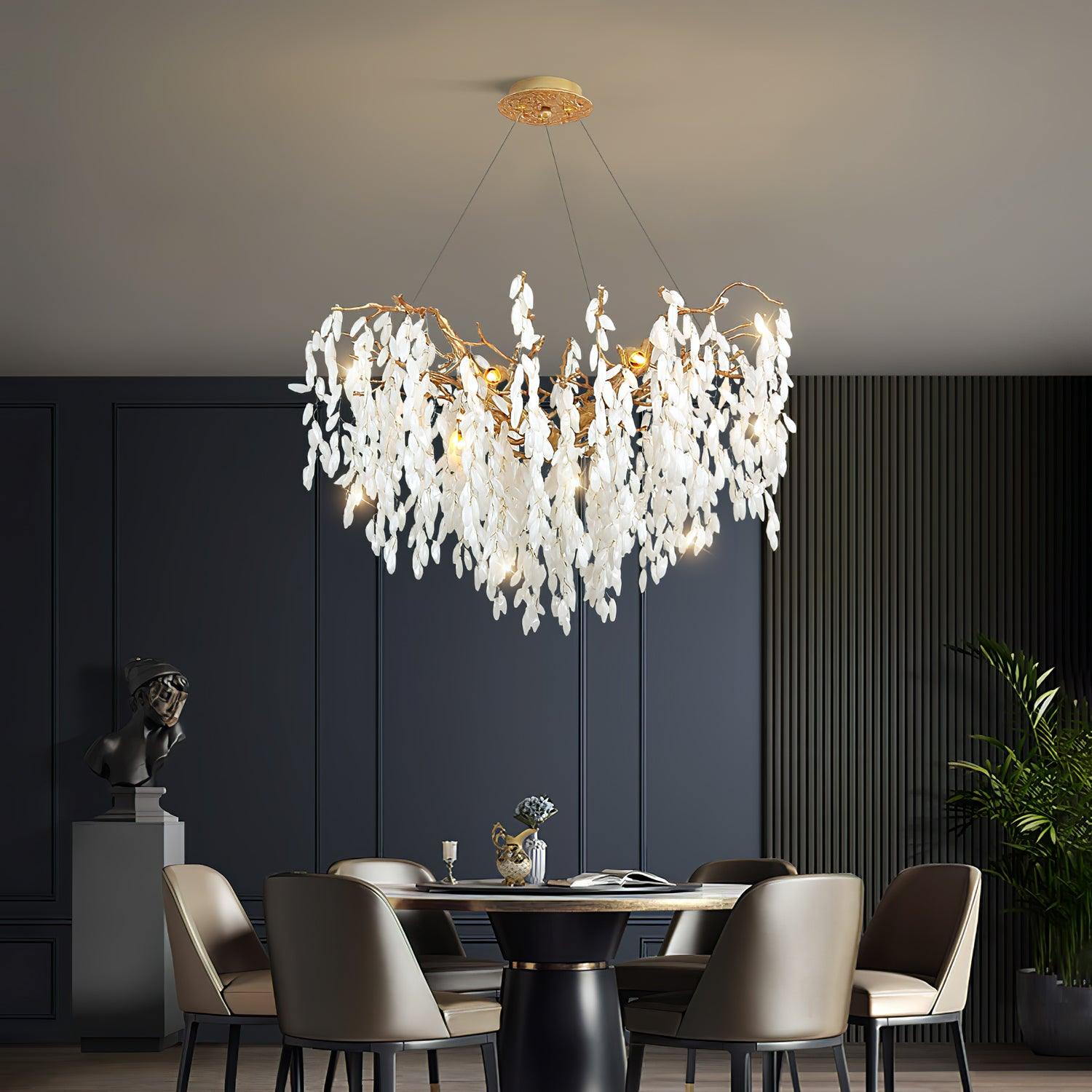 Florealis Kaskadenförmiger Kristallkronleuchter-Letslighting