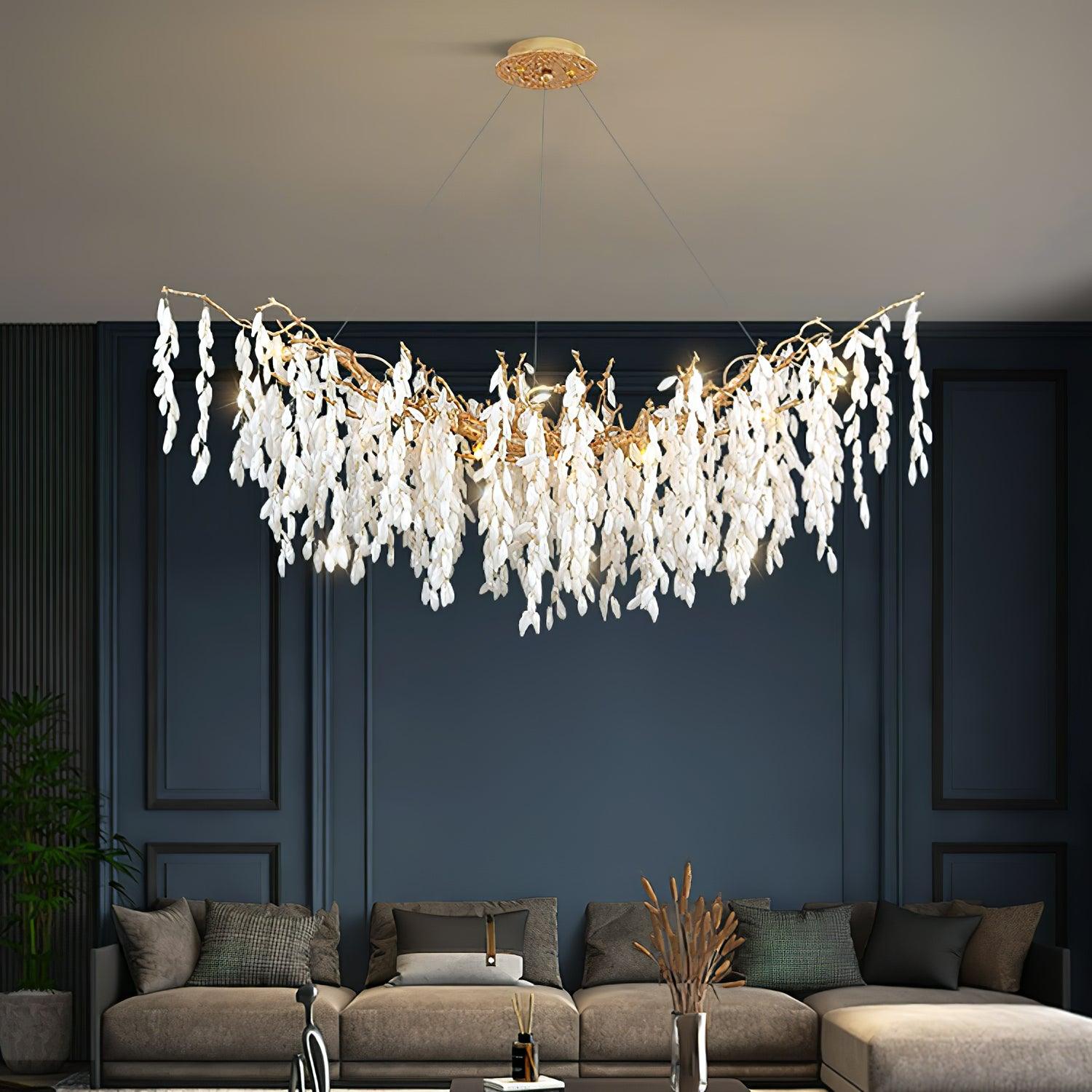 Florealis Kaskadenförmiger Kristallkronleuchter-Letslighting