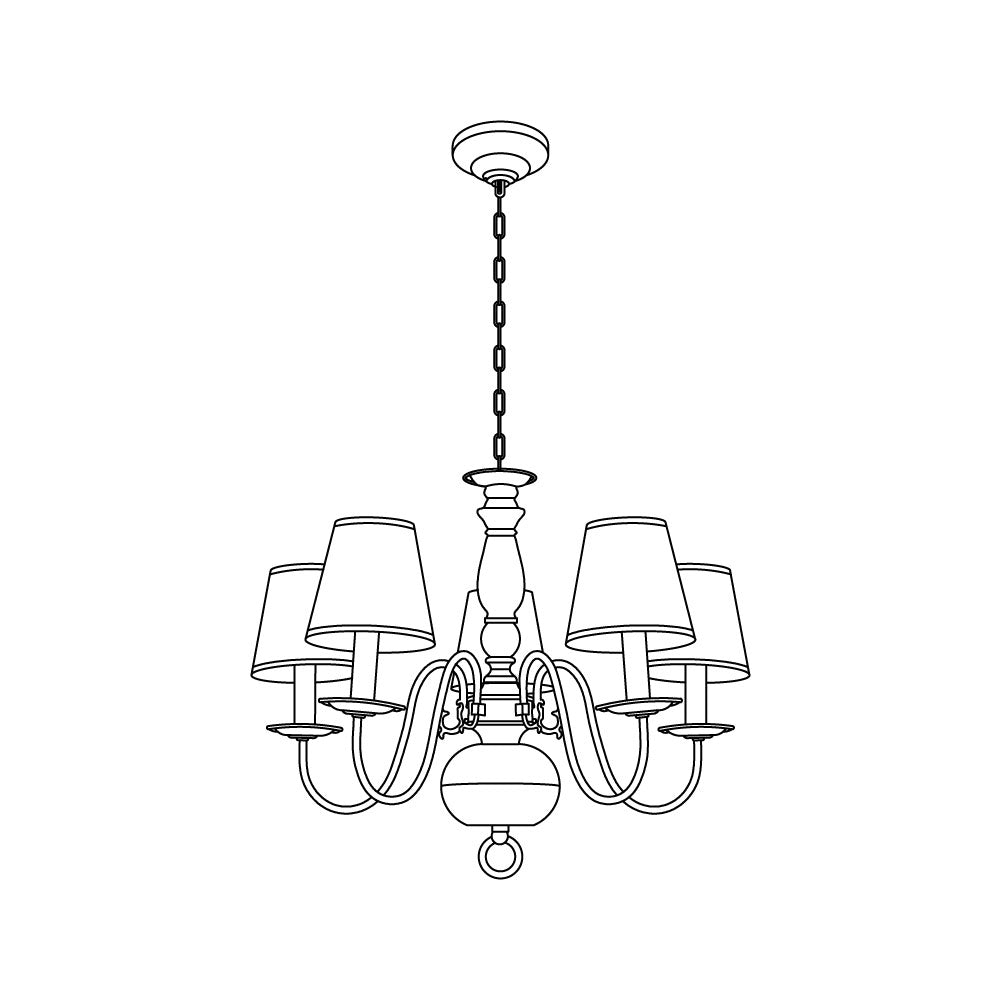 Mydorisra Industrieller Vintage-Kronleuchter-Letslighting