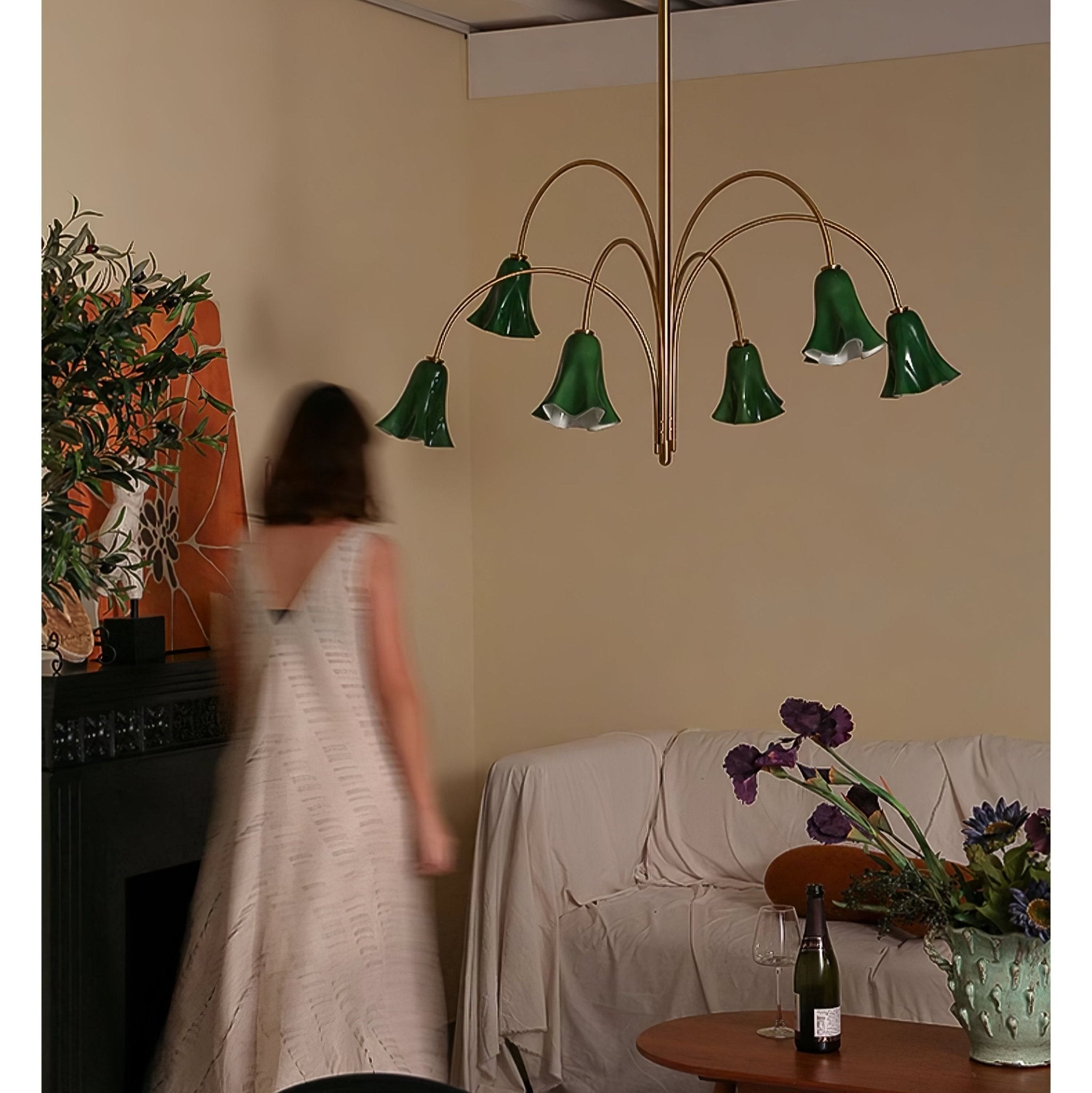 Emerald Kronleuchter mit Glockenglasanhänger-Letslighting