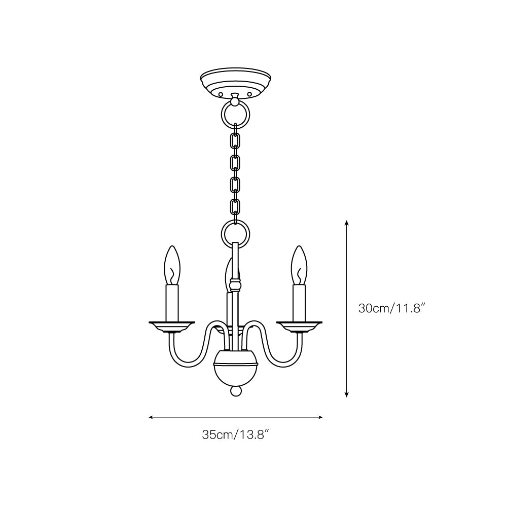 Avvarir Industrieller Vintage Kronleuchter aus Messing-Letslighting