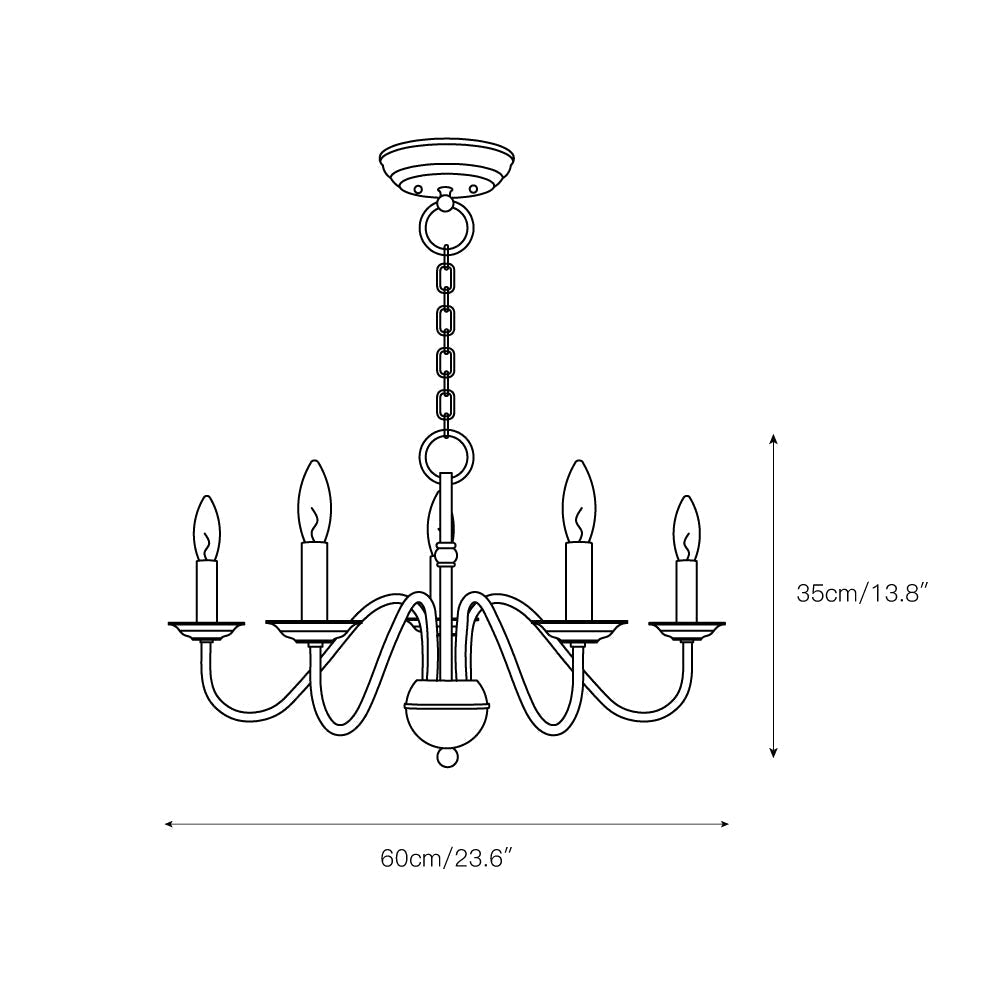 Avvarir Industrieller Vintage Kronleuchter aus Messing-Letslighting