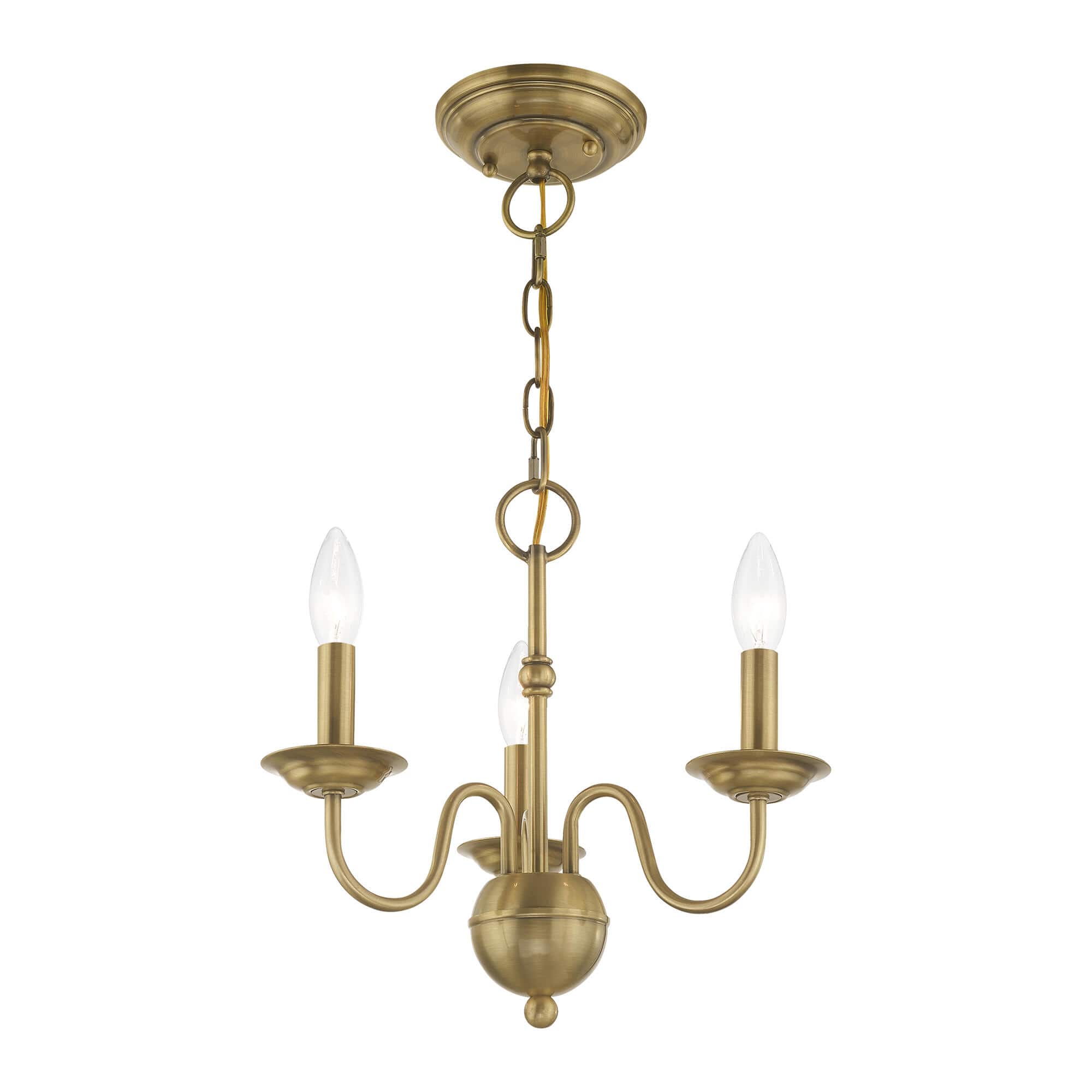 Avvarir Industrieller Vintage Kronleuchter aus Messing-Letslighting