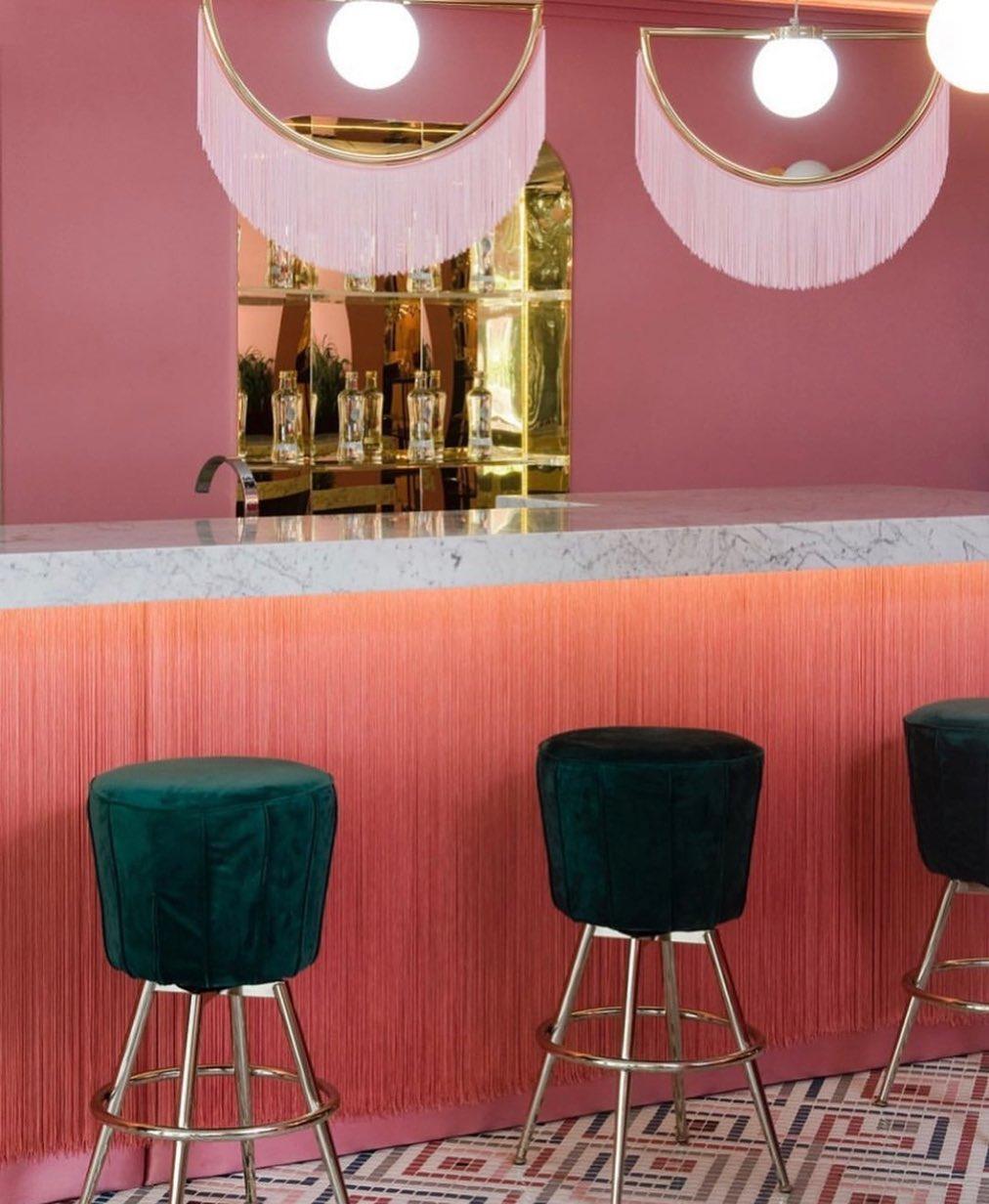 Solara Pendelleuchte Stoff Fransen Globus Retro Boho-Letslighting