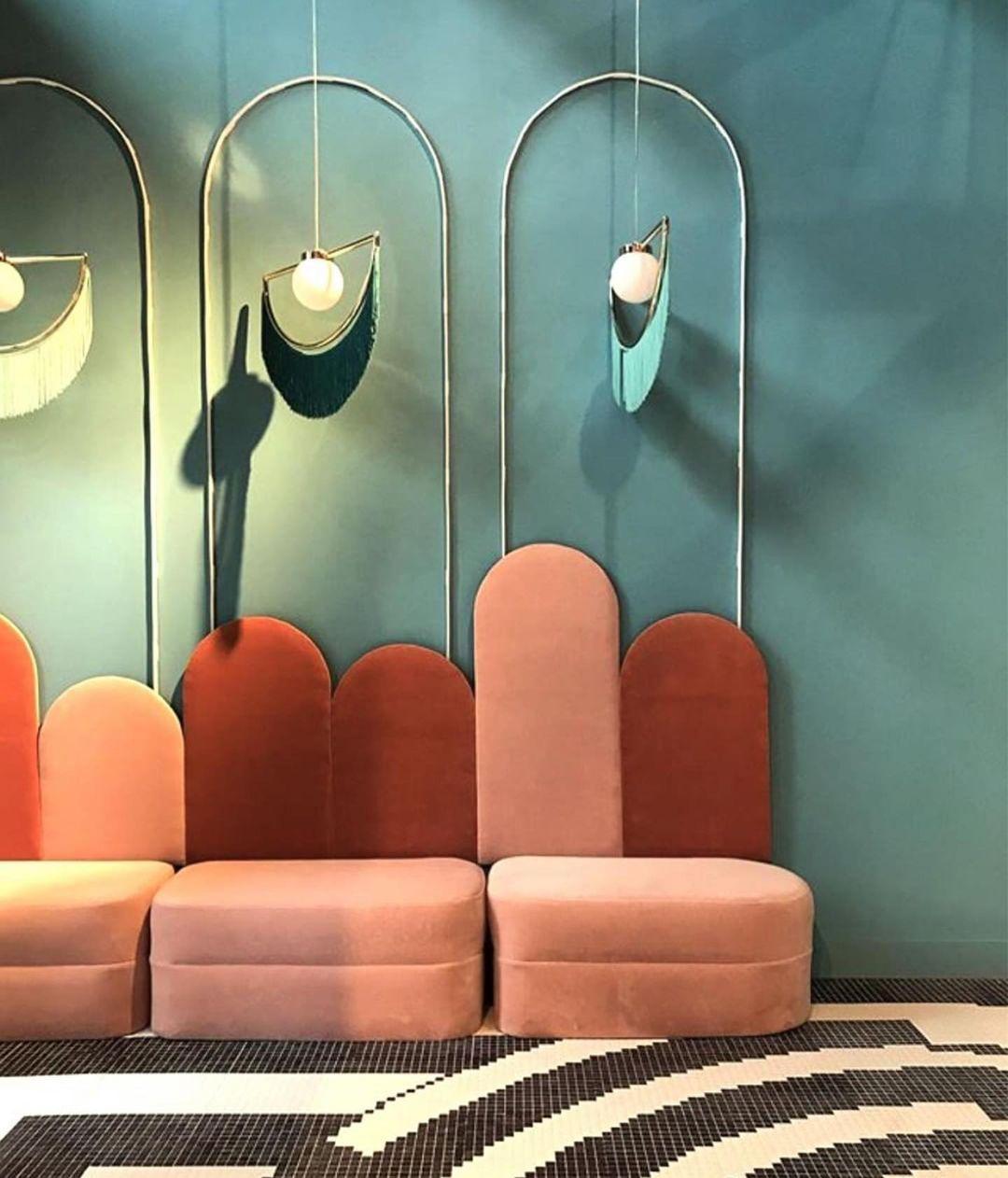 Solara Pendelleuchte Stoff Fransen Globus Retro Boho-Letslighting