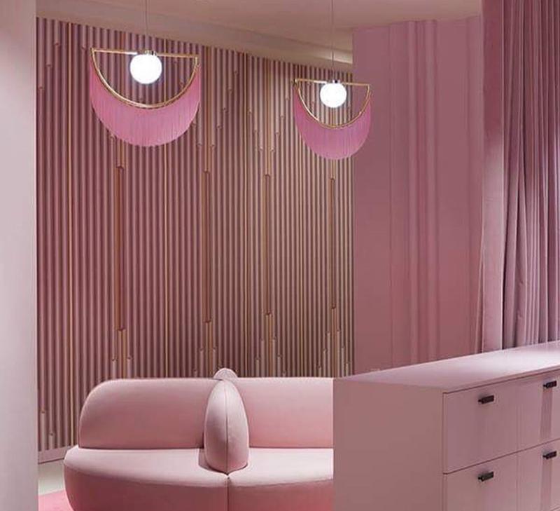 Solara Pendelleuchte Stoff Fransen Globus Retro Boho-Letslighting