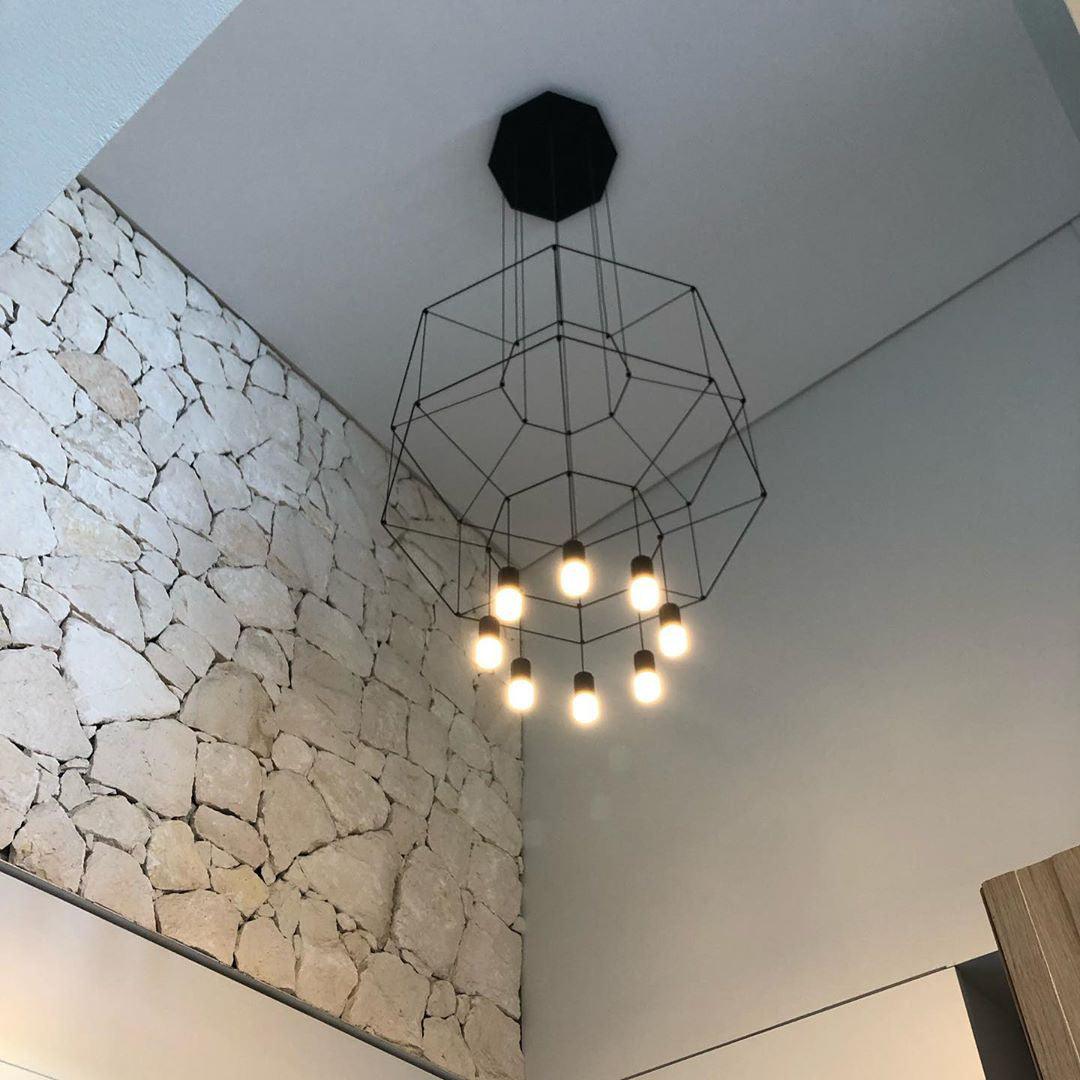 Geometric Lines Pendant Lamp - Blowlighting
