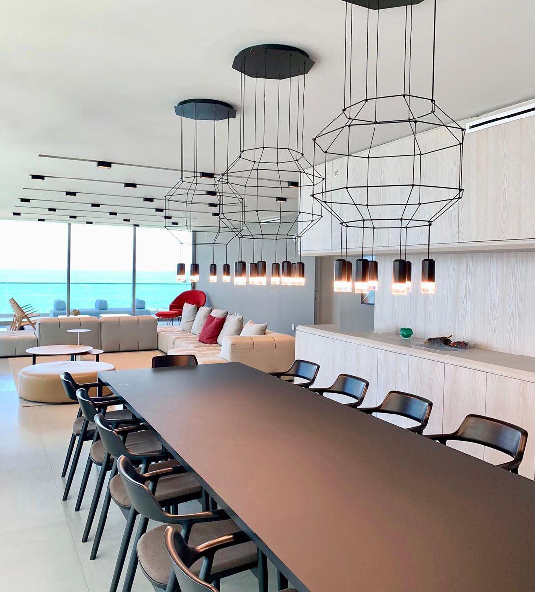 Geometric Lines Pendant Lamp - Blowlighting