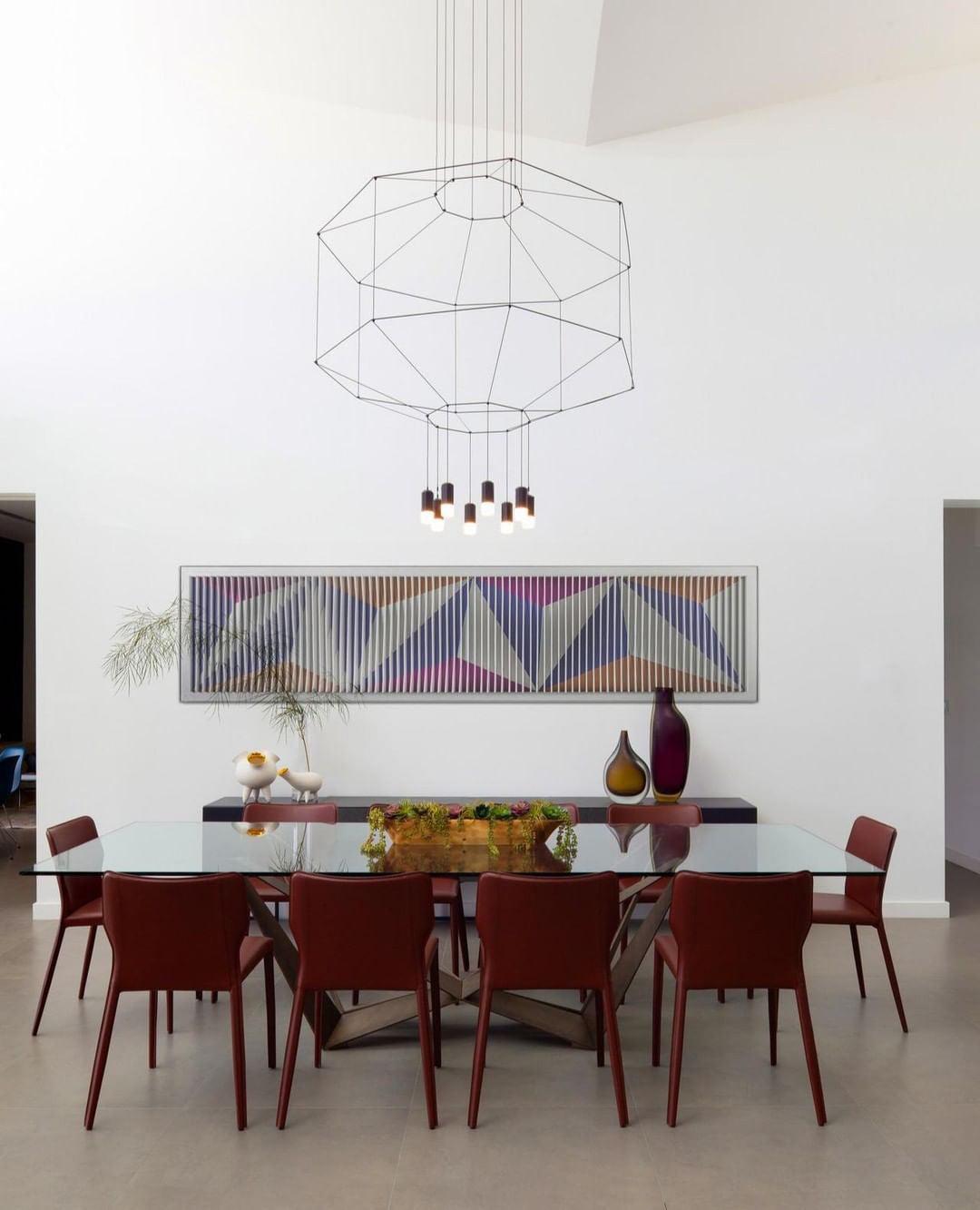 Geometric Lines Pendant Lamp - Blowlighting