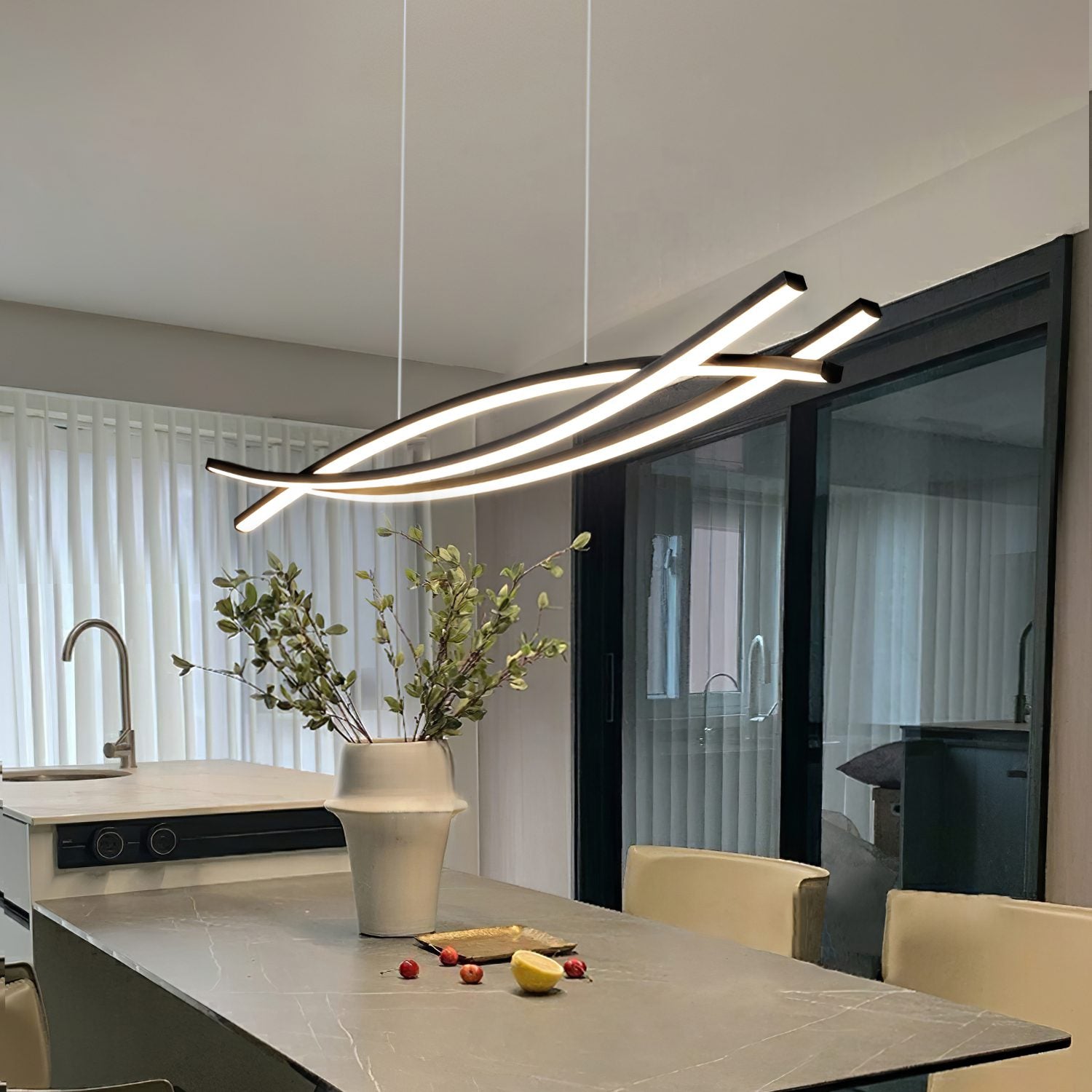 Curinis Modern Minimalistisch Kunst LED Kronleuchter-Letslighting