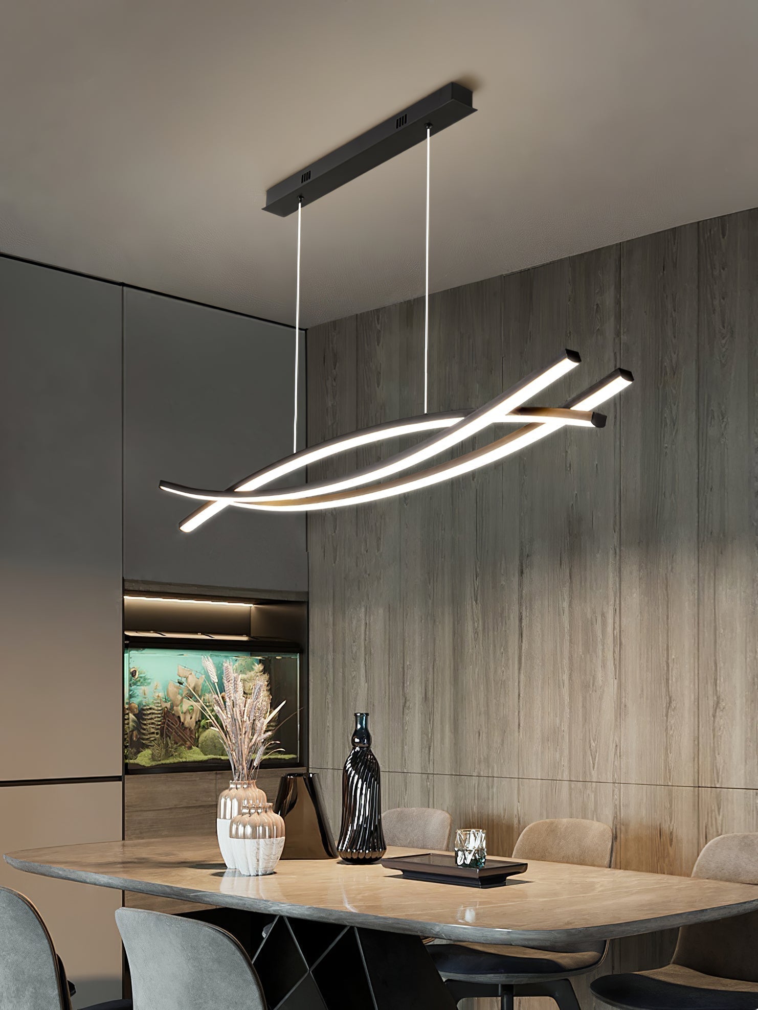 Curinis Modern Minimalistisch Kunst LED Kronleuchter-Letslighting