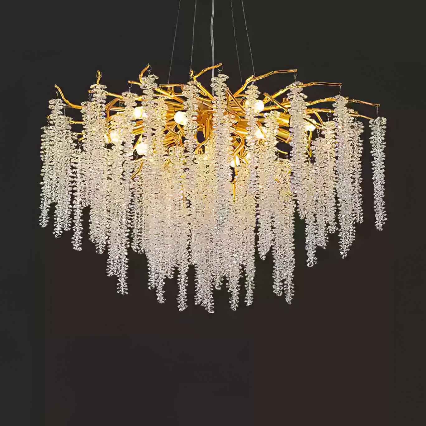 Solara Kronleuchter Glyzinien Blume Kristall-Letslighting