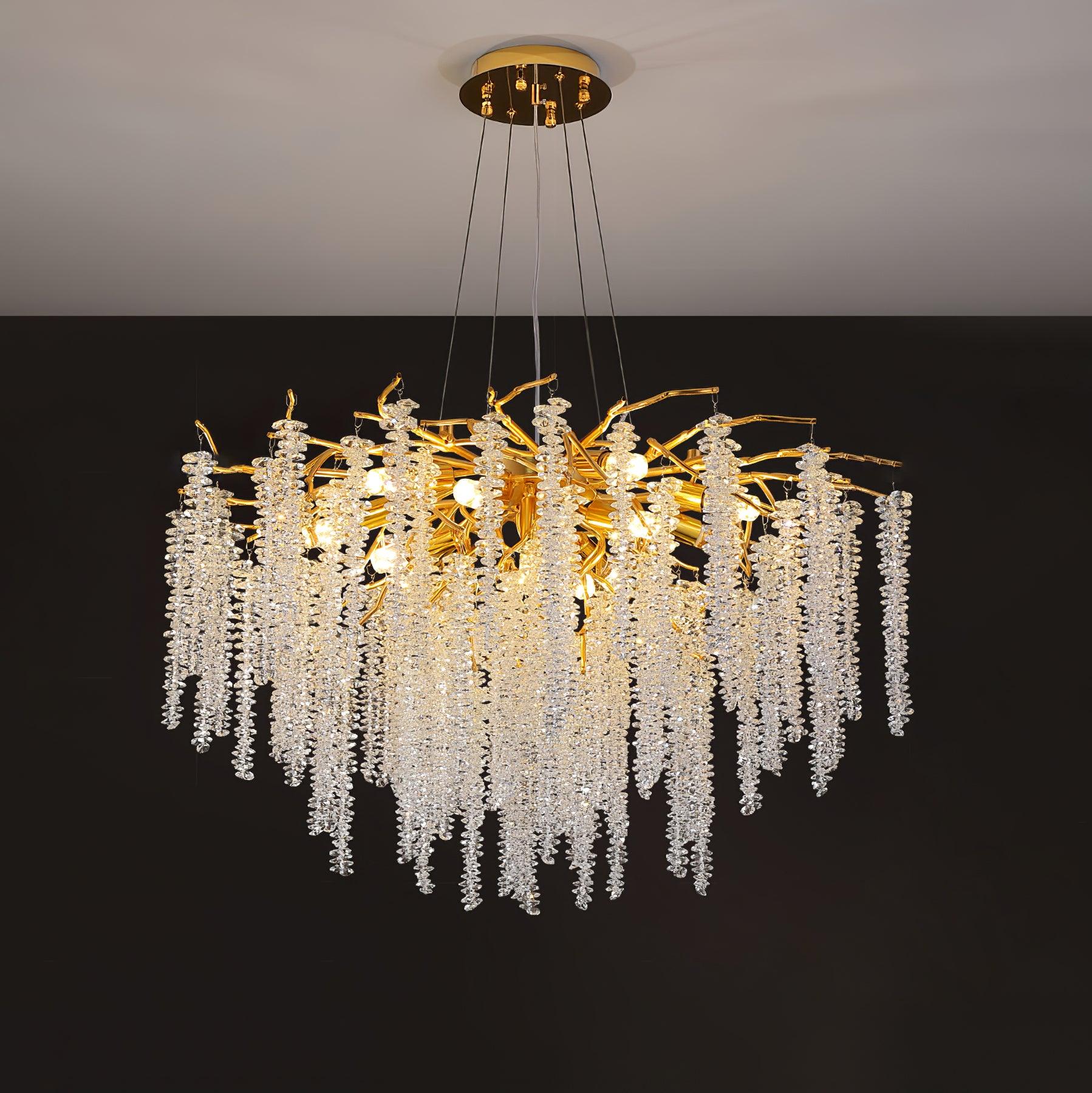 Solara Kronleuchter Glyzinien Blume Kristall-Letslighting