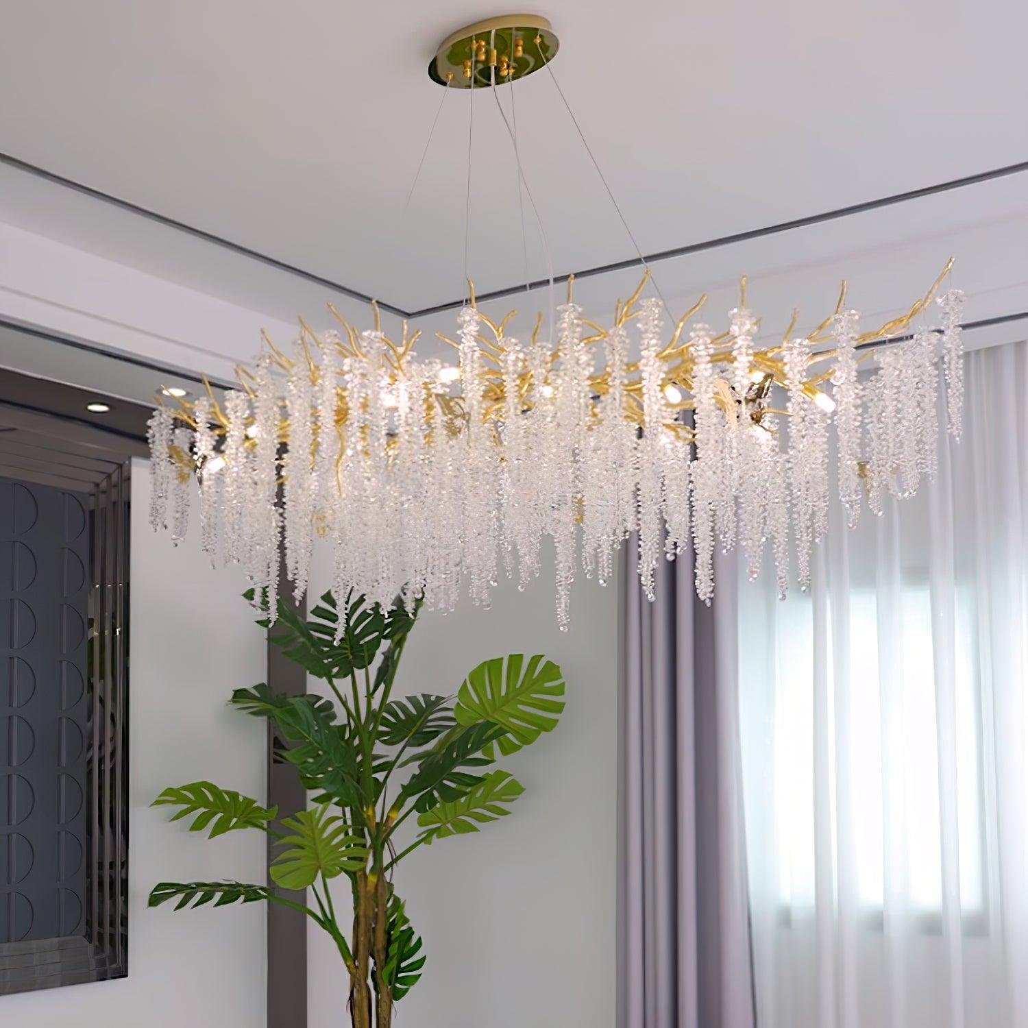 Solara Kronleuchter Glyzinien Blume Kristall-Letslighting