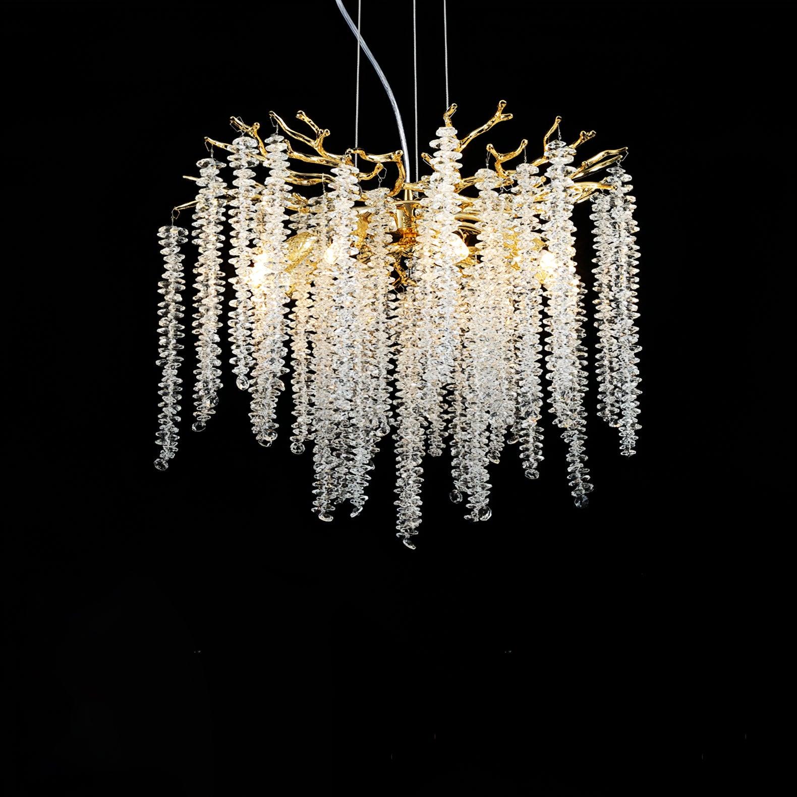 Solara Kronleuchter Glyzinien Blume Kristall-Letslighting