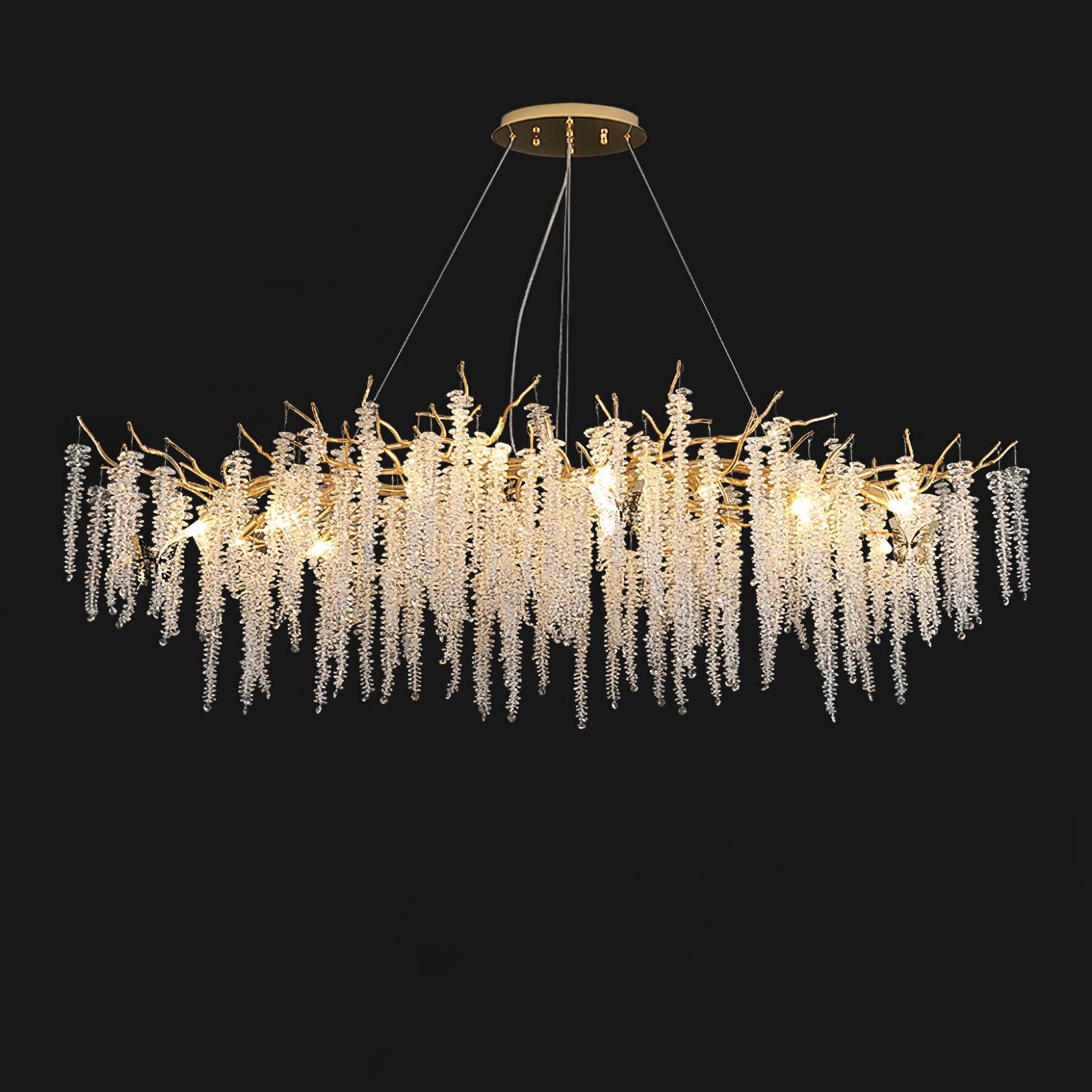 Solara Kronleuchter Glyzinien Blume Kristall-Letslighting