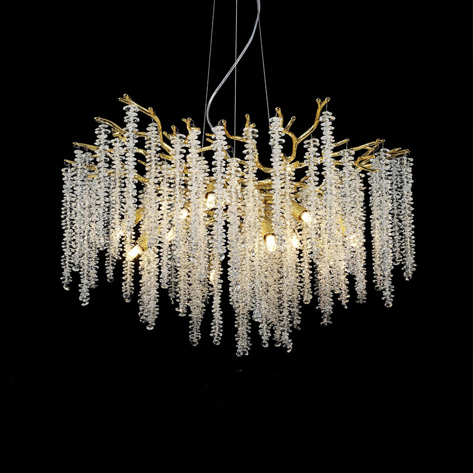 Solara Kronleuchter Glyzinien Blume Kristall-Letslighting
