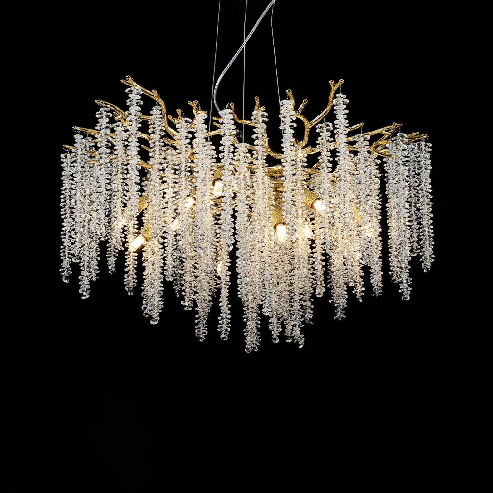 Solara Kronleuchter Glyzinien Blume Kristall-Letslighting
