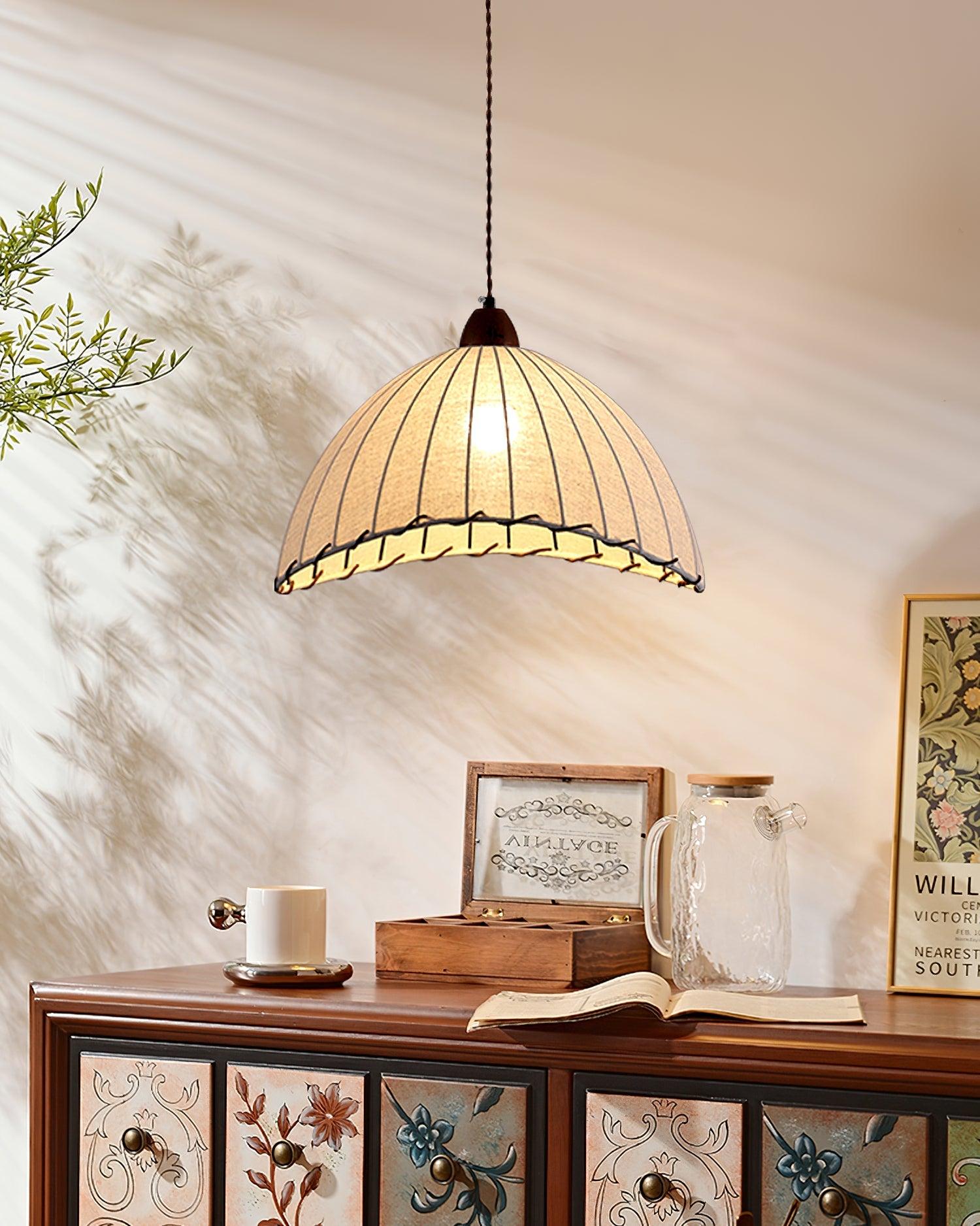 Elara Modern Stoff Pendelleuchte Leuchte-Letslighting