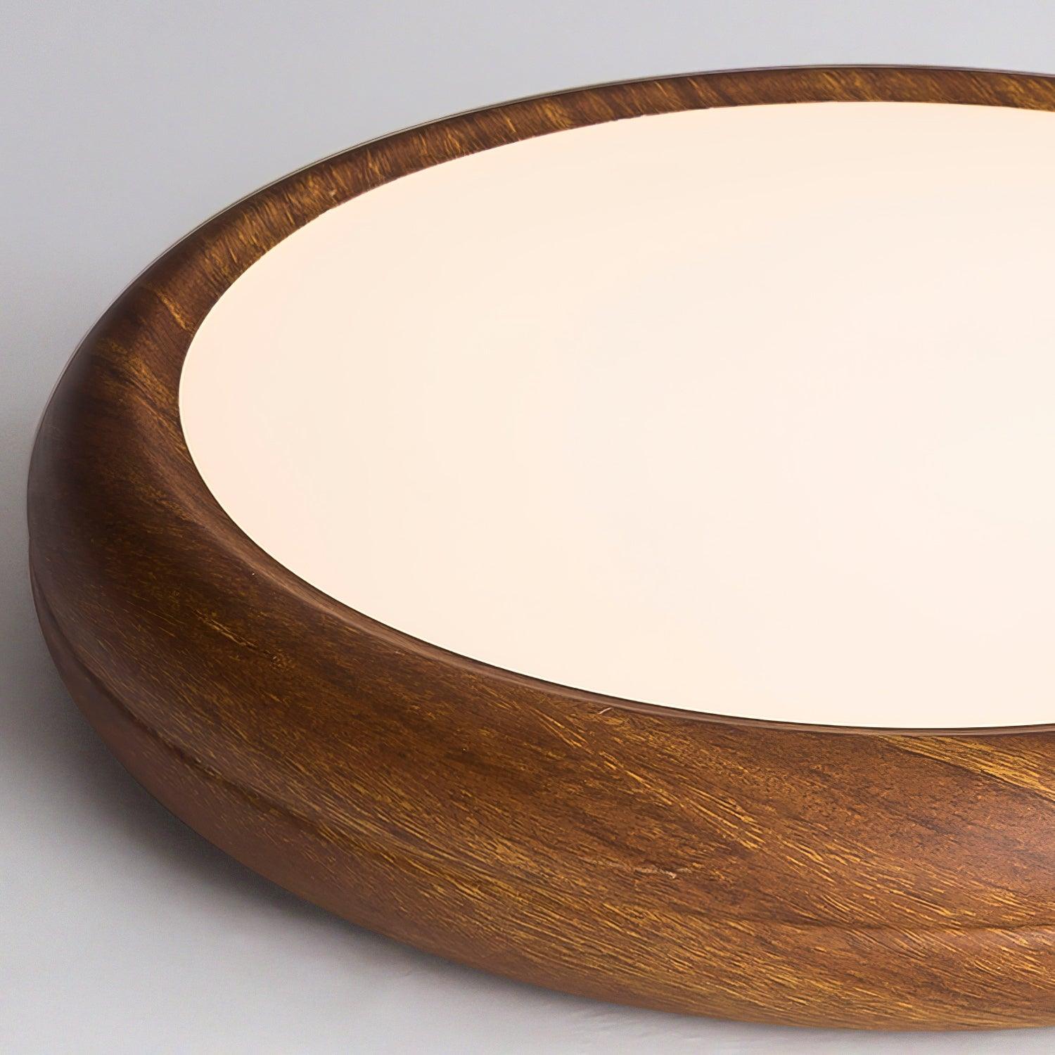 Orbis Wood Wood Grain Round Ceiling Light - Letslighting