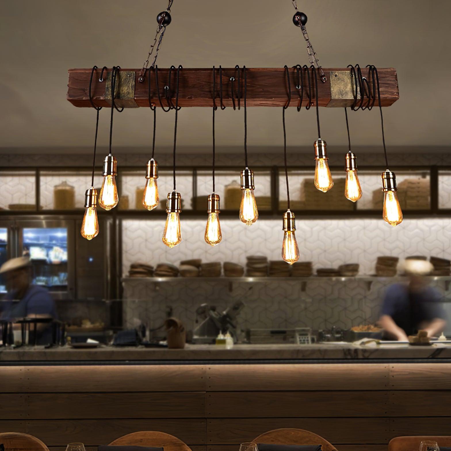 Lustra Kronleuchter Holz Modern-Letslighting