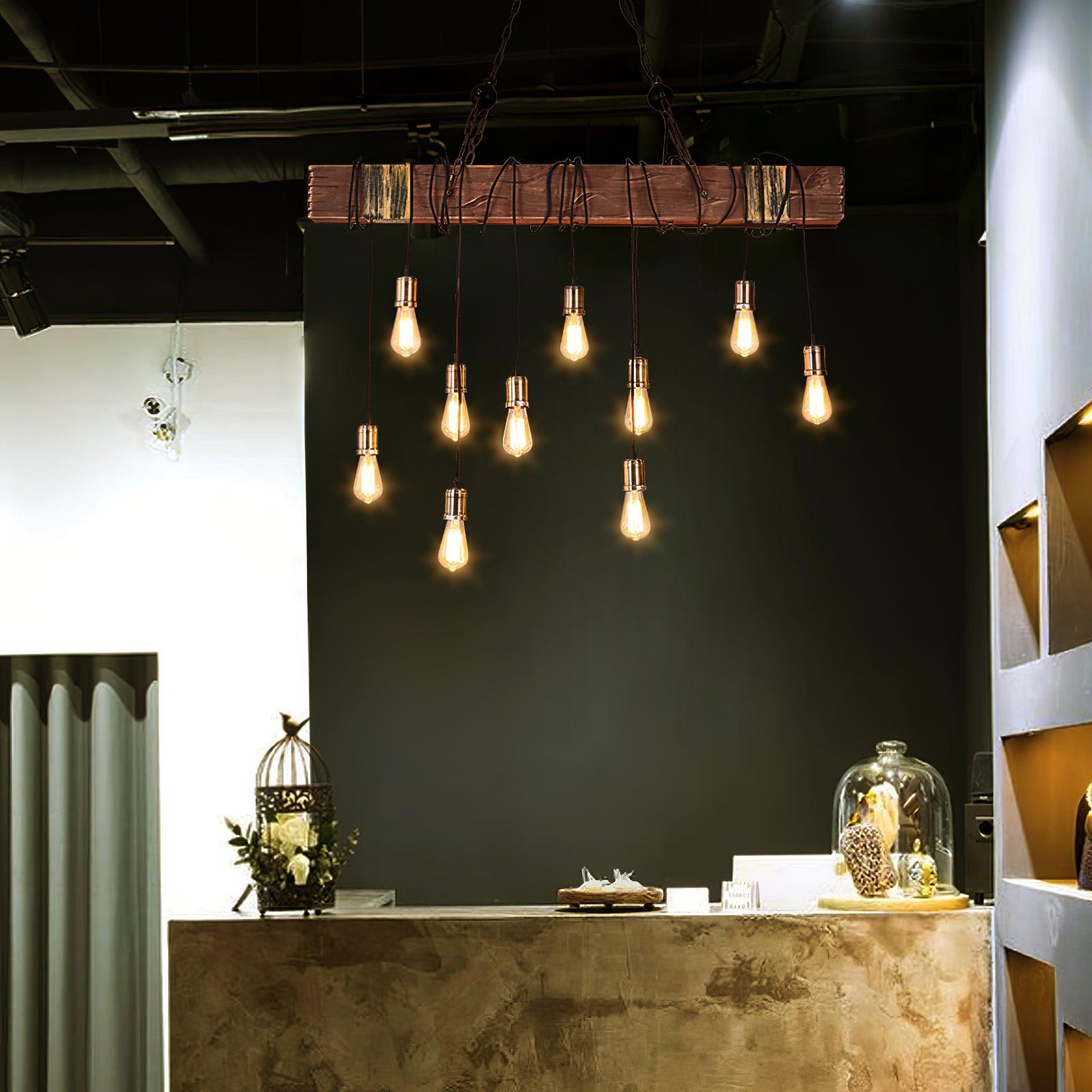Lustra Kronleuchter Holz Modern-Letslighting