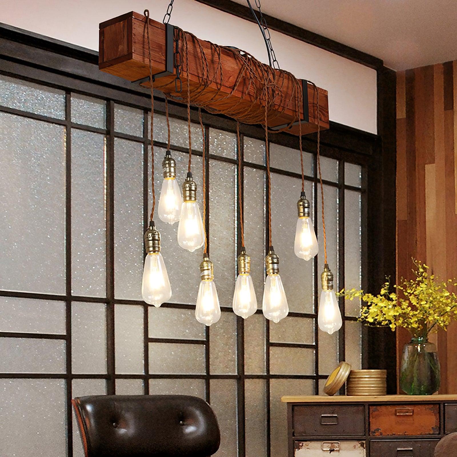 Lustra Kronleuchter Holz Modern-Letslighting