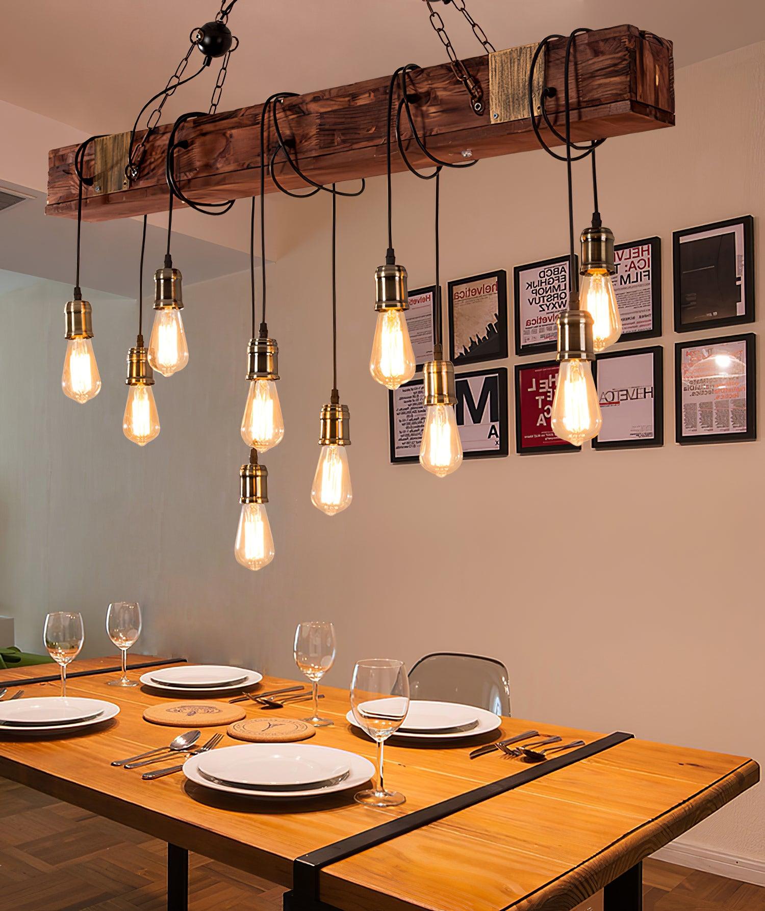 Lustra Kronleuchter Holz Modern-Letslighting