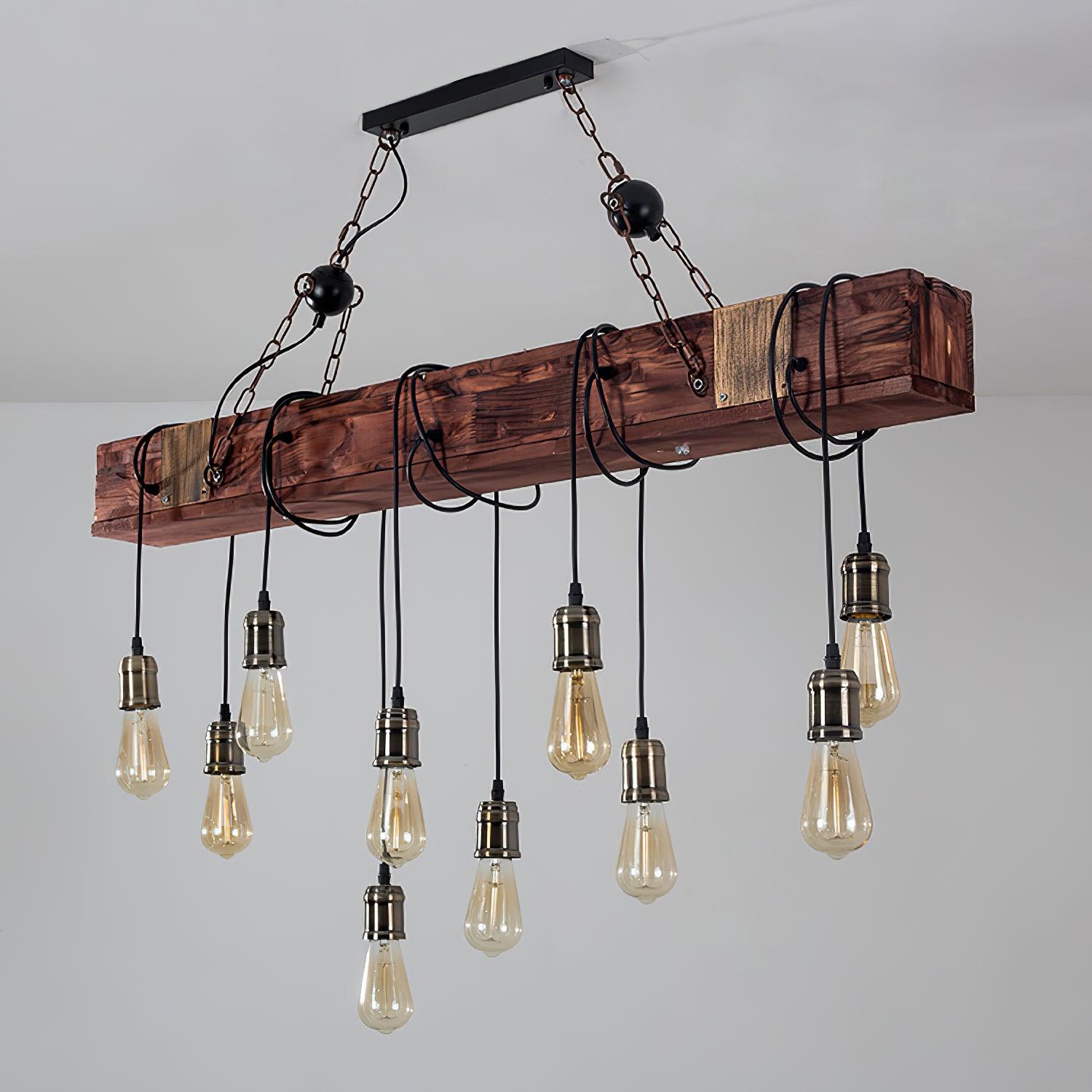 Lustra Kronleuchter Holz Modern-Letslighting