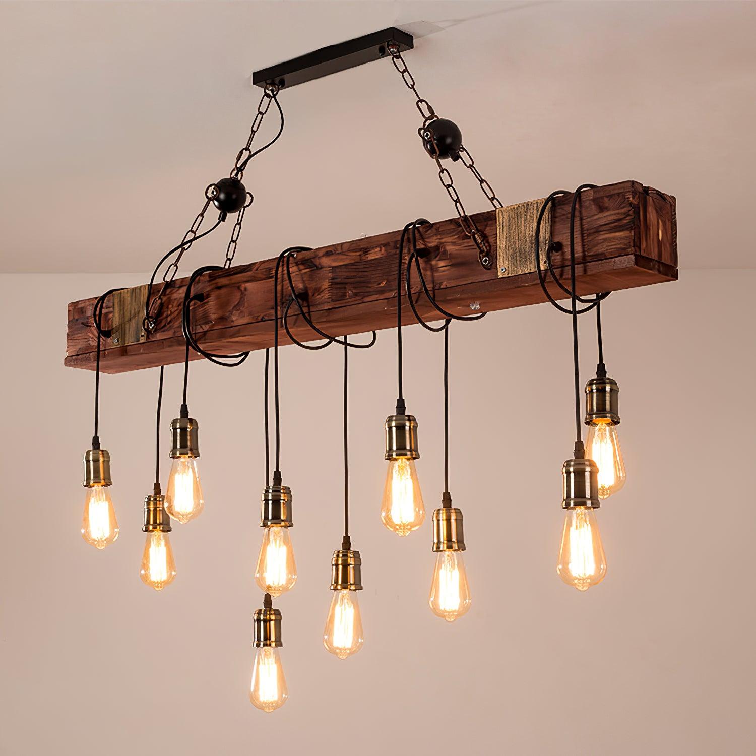 Lustra Kronleuchter Holz Modern-Letslighting