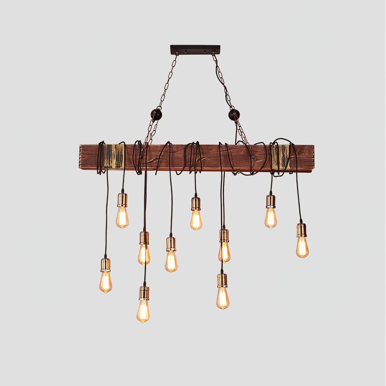 Lustra Kronleuchter Holz Modern-Letslighting
