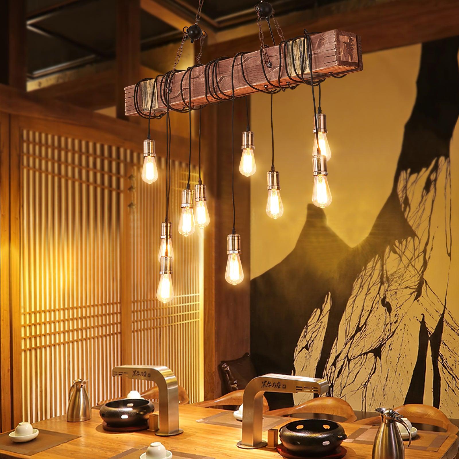 Lustra Kronleuchter Holz Modern-Letslighting