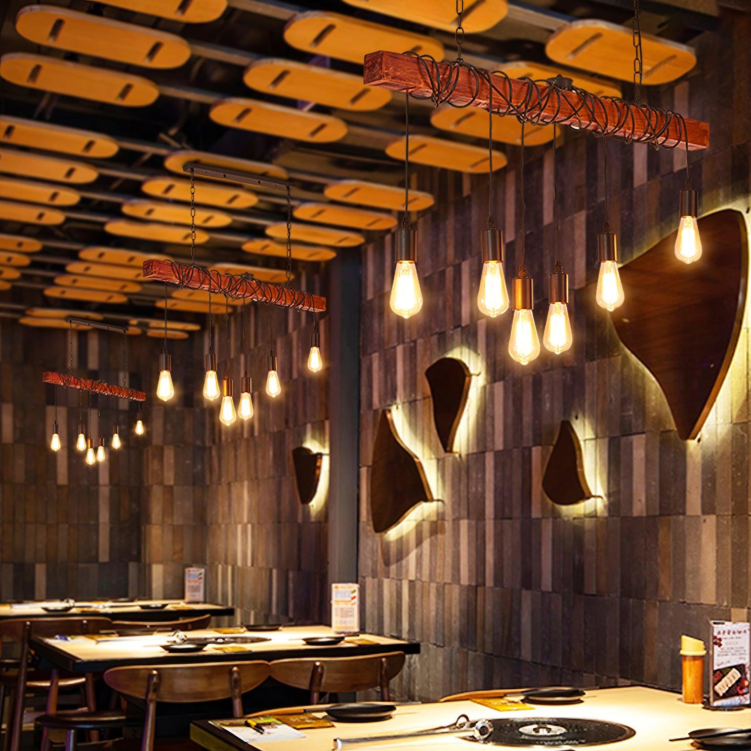 Lustra Kronleuchter Holz Modern-Letslighting