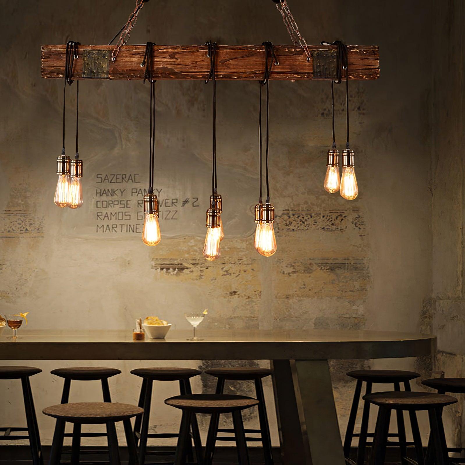Lustra Kronleuchter Holz Modern-Letslighting