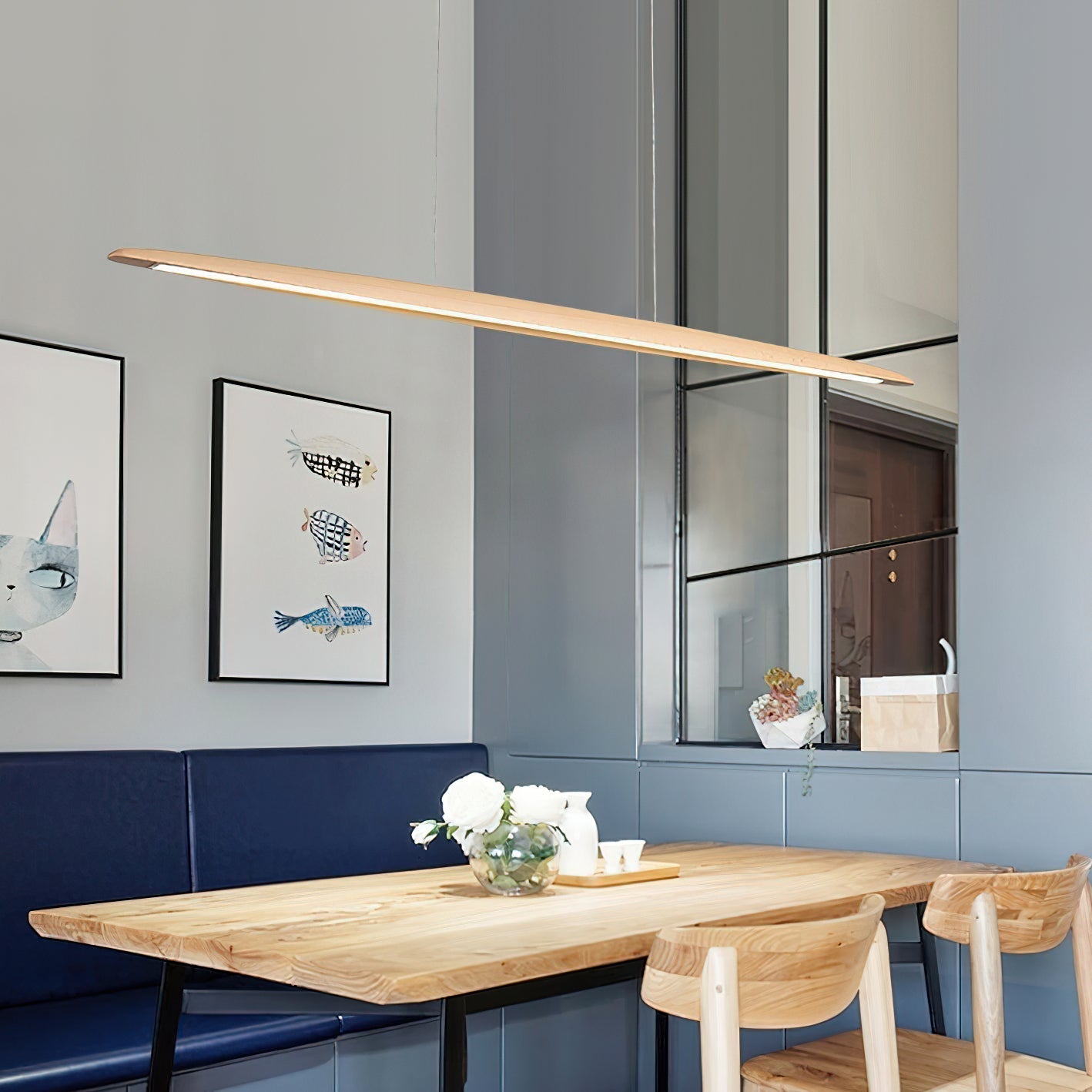 Zing Walnuss Holz Pendelleuchte-Letslighting