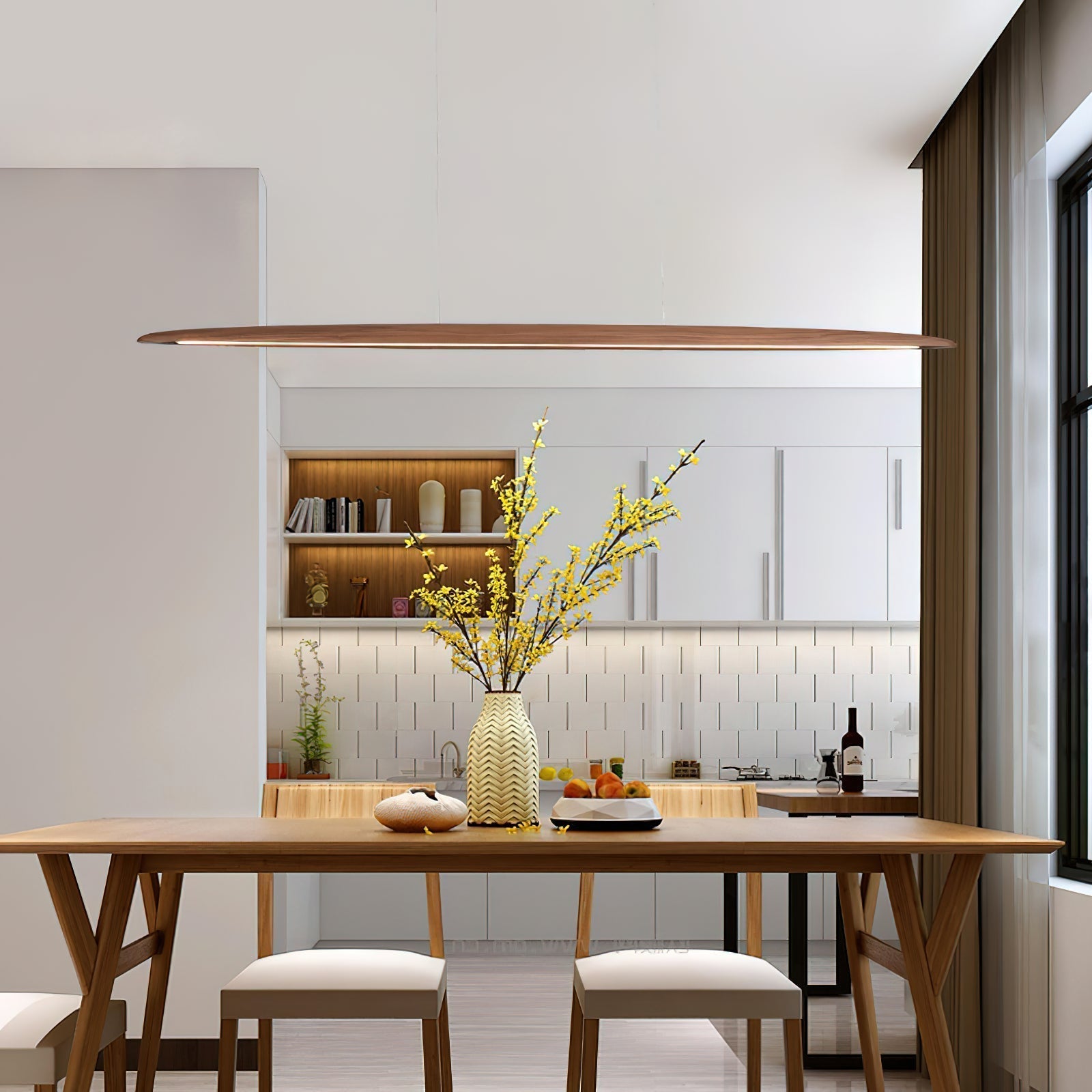 Zing Walnuss Holz Pendelleuchte-Letslighting