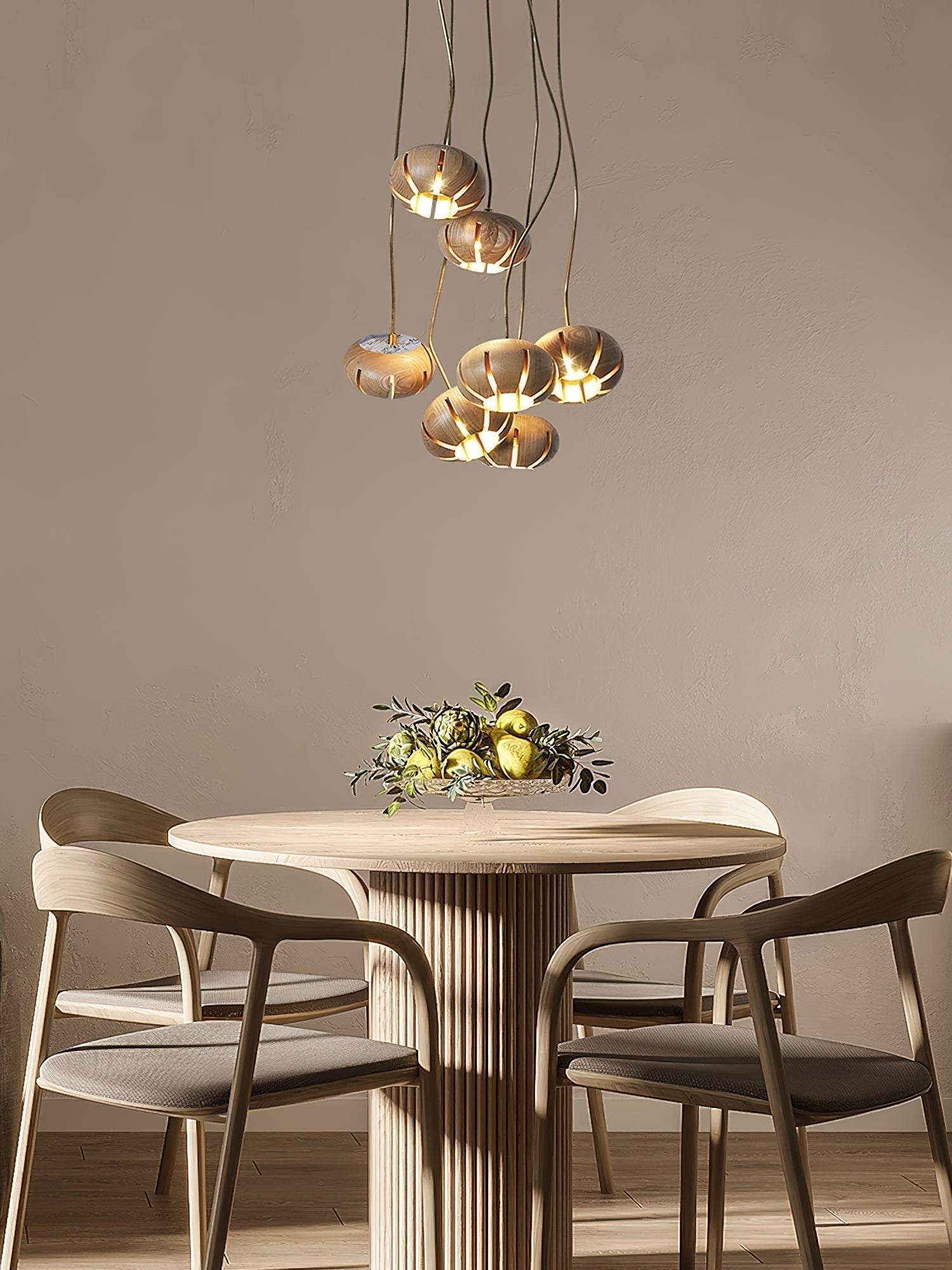 Zasorir Sculptural Marble Cluster Pendant Light - Blowlighting