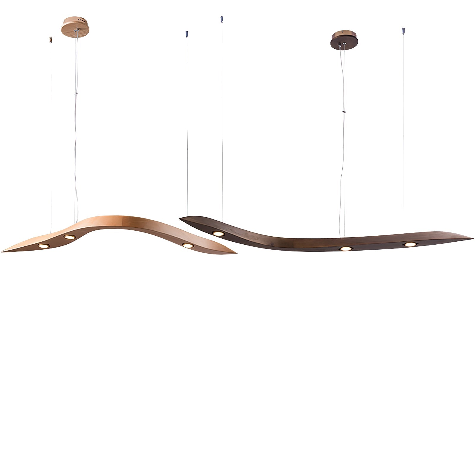Flow Minimalistische Holz Pendelleuchte-Letslighting