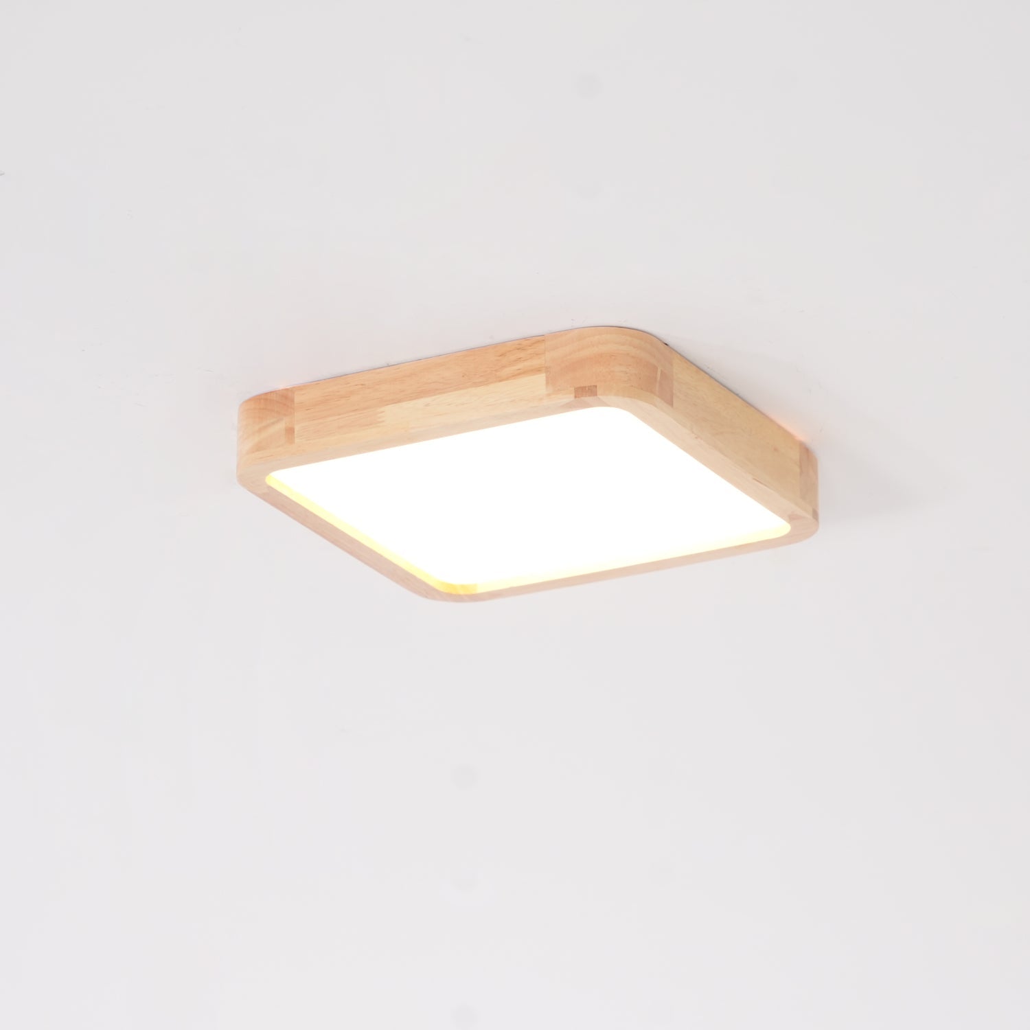 Hano Holz-Deckenleuchte im geometrischen Design