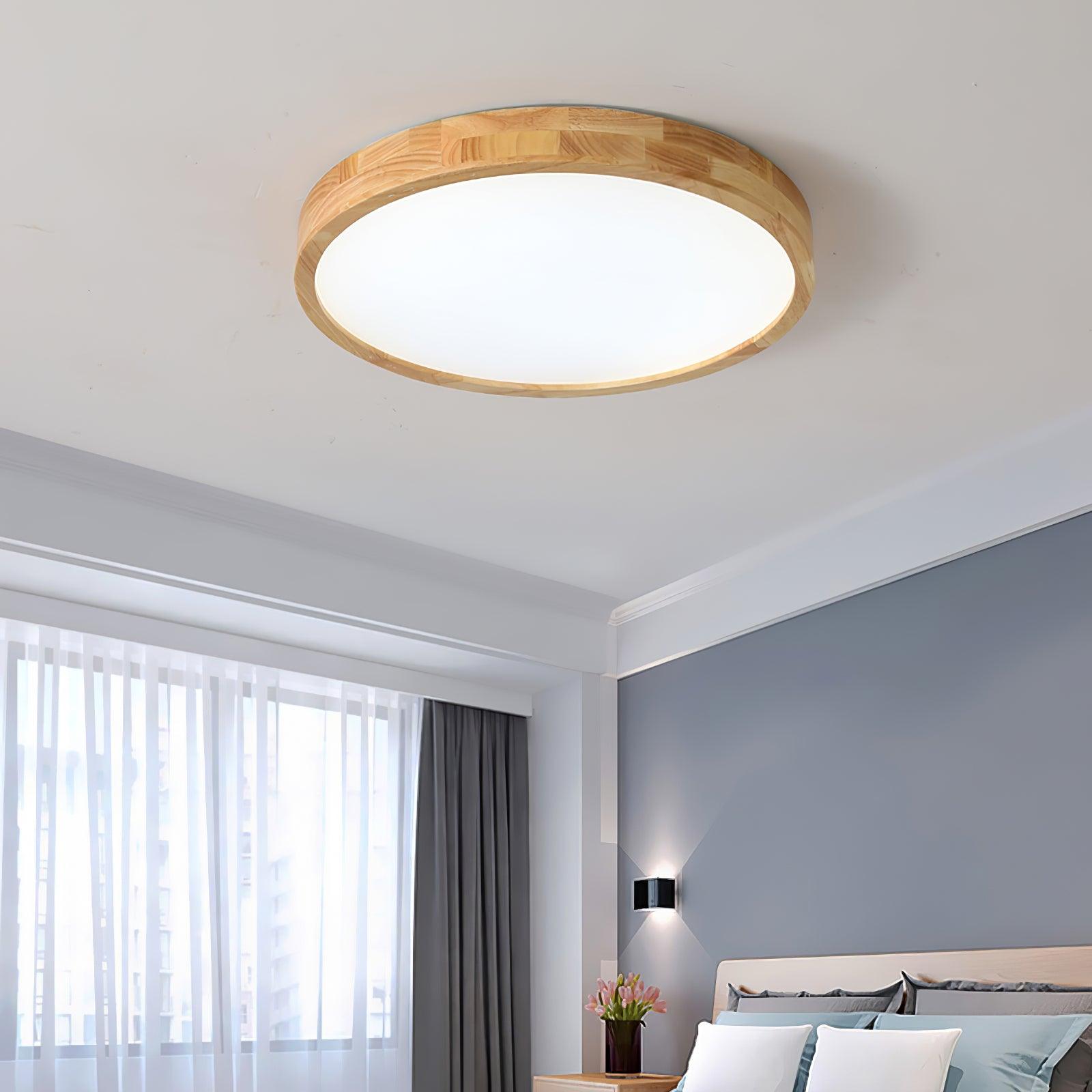 Hano Holz-Deckenleuchte im geometrischen Design