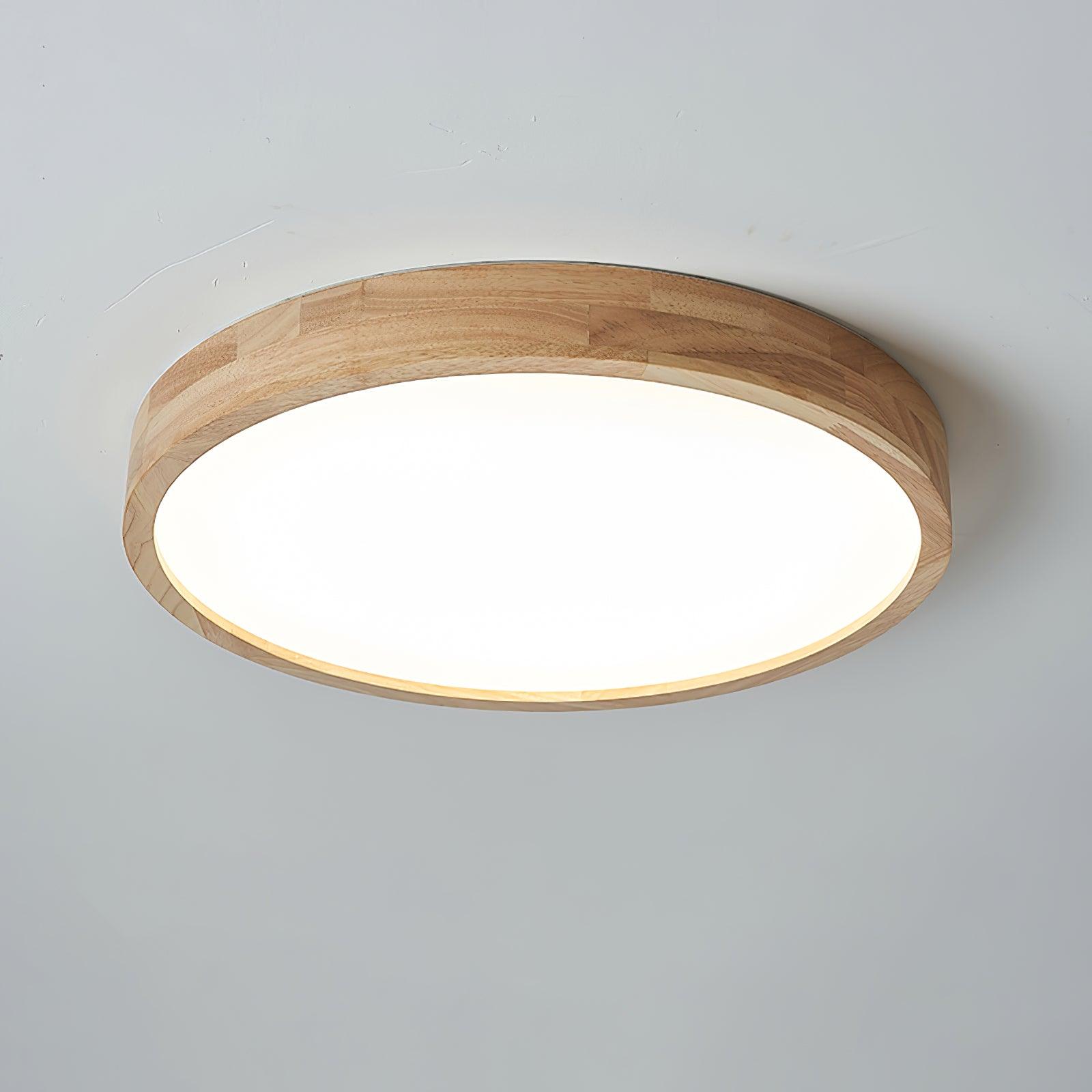 Hano Holz-Deckenleuchte im geometrischen Design