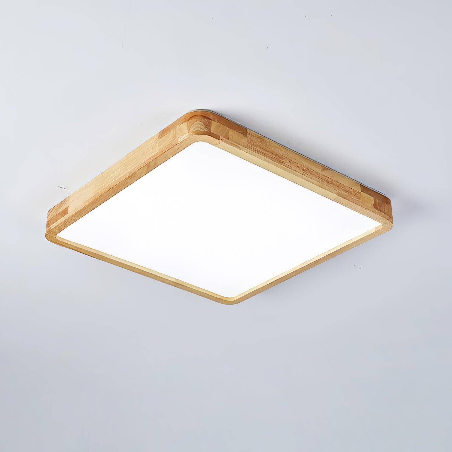 Lustra Deckenleuchte Holz Geometrisch LED-Letslighting