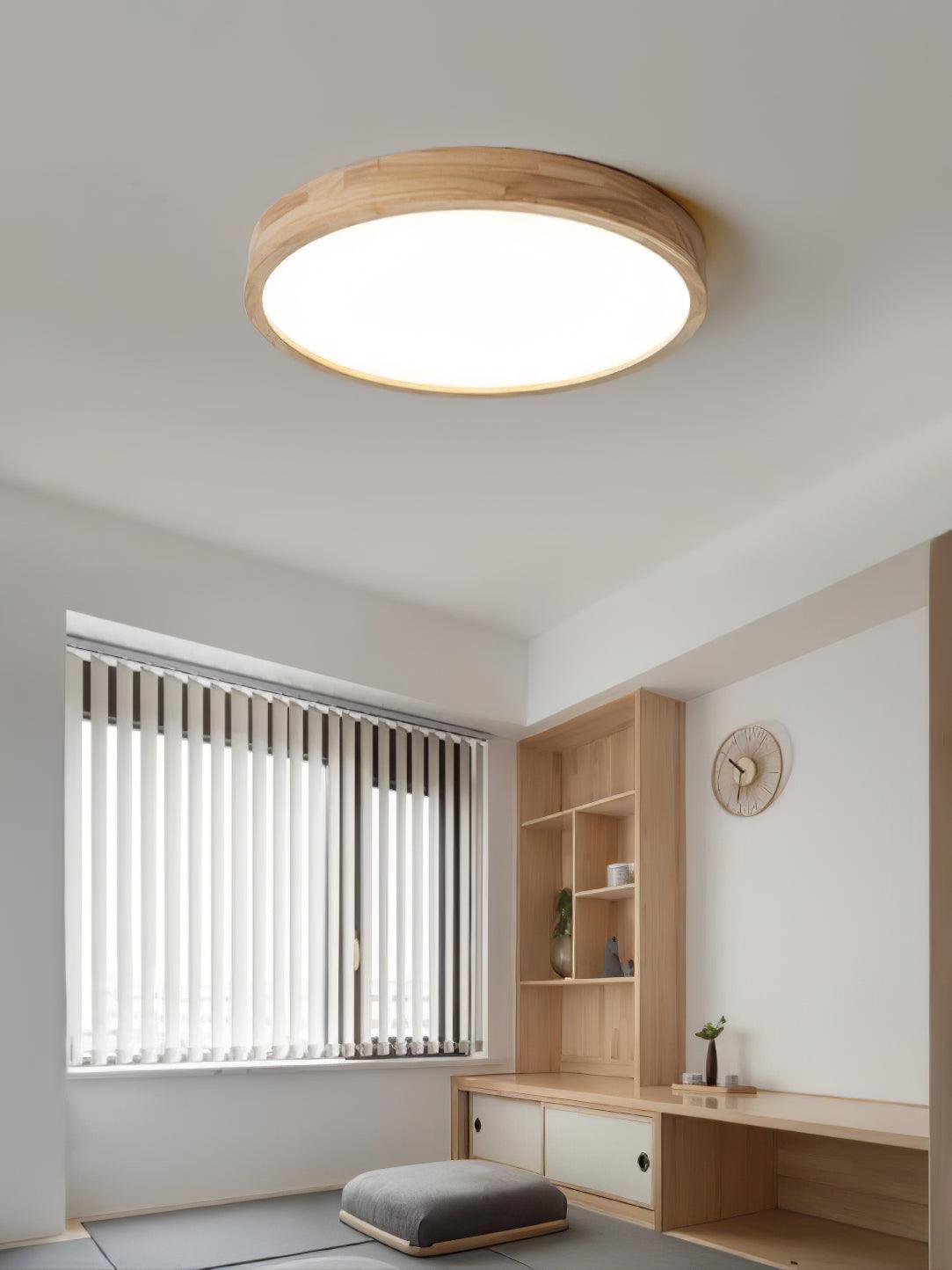 Lustra Deckenleuchte Holz Geometrisch LED-Letslighting
