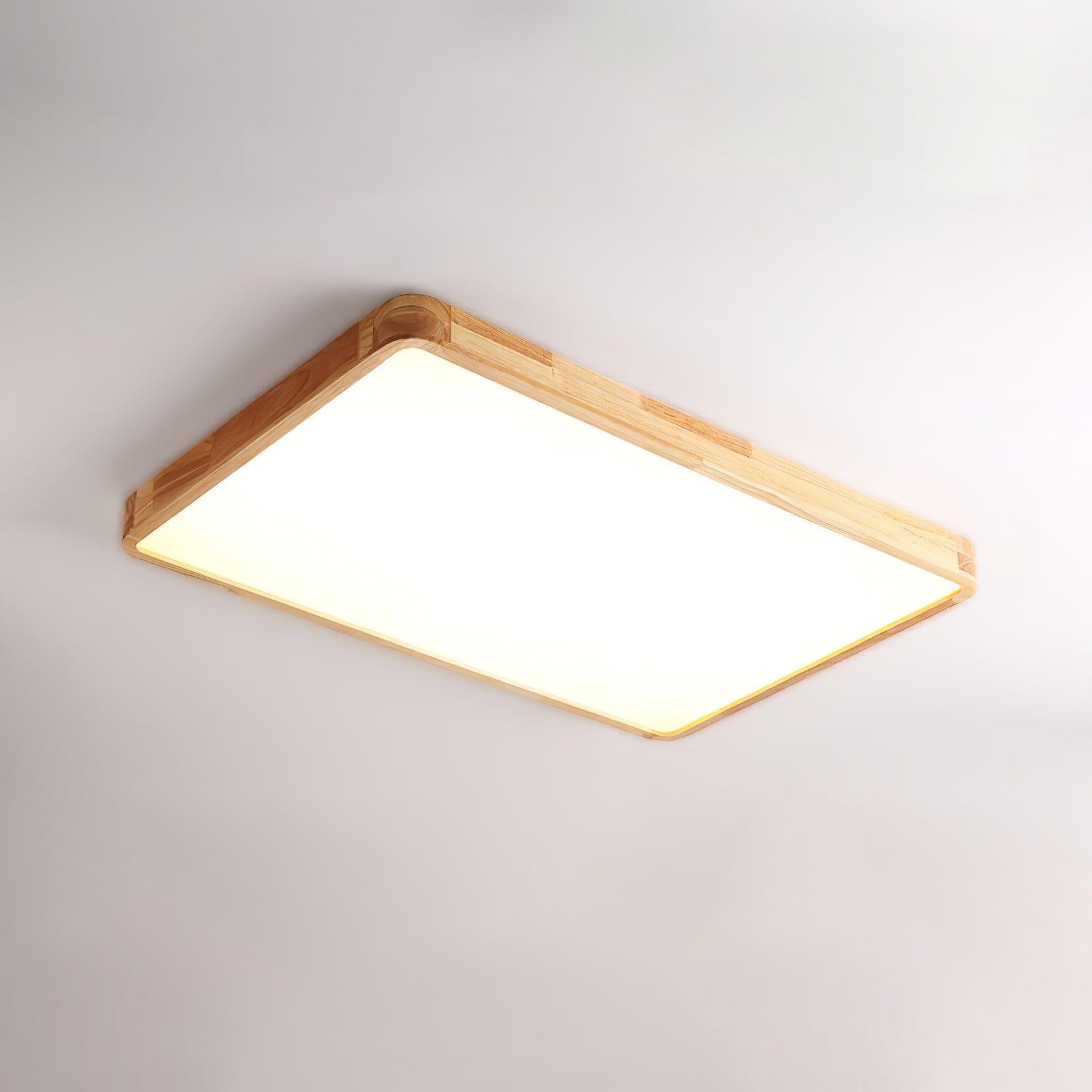 Lustra Deckenleuchte Holz Geometrisch LED-Letslighting